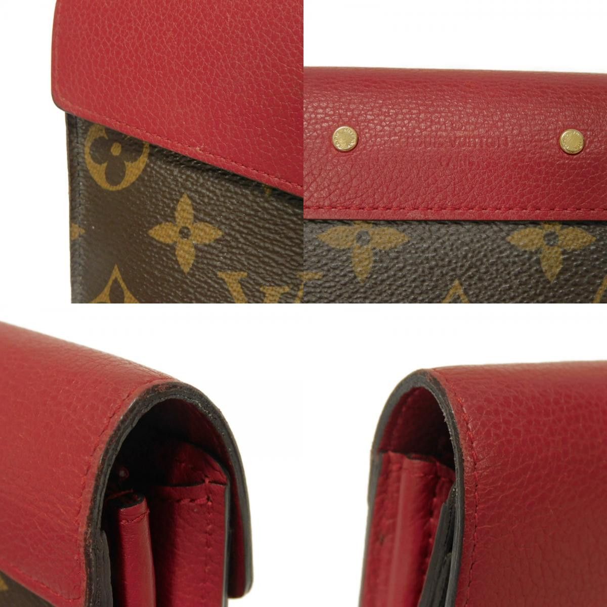 Louis Vuitton Louis Vuitton Louis Vuitton Portefeuille Pallas Monogram Long Wallet Textile Long Wallet M58414 DUTY FREE for USA Size ONE SIZE - 18 Thumbnail