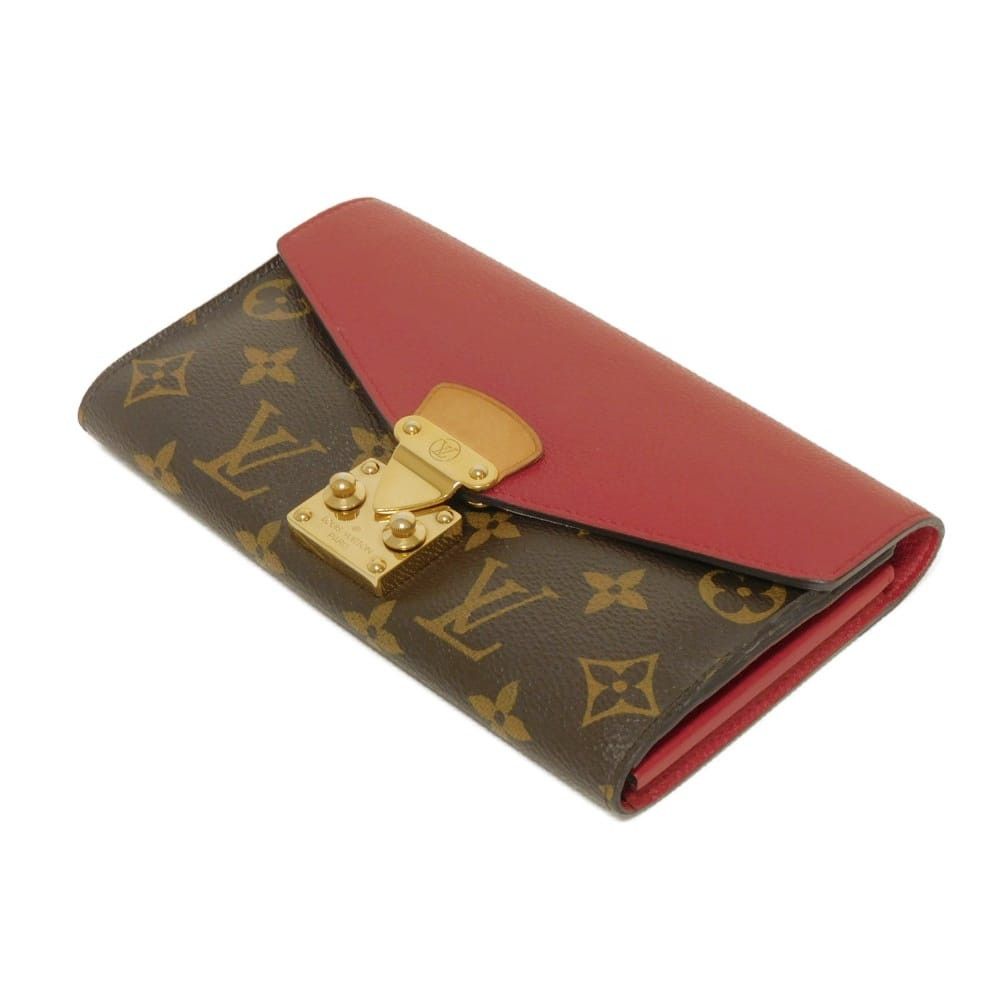 Louis Vuitton Louis Vuitton Louis Vuitton Portefeuille Pallas Monogram Long Wallet Textile Long Wallet M58414 DUTY FREE for USA Size ONE SIZE - 4 Thumbnail