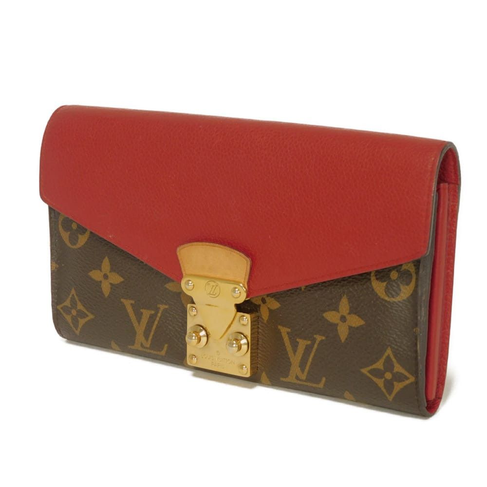 Louis Vuitton Louis Vuitton Louis Vuitton Portefeuille Pallas Monogram Long Wallet Textile Long Wallet M58414 DUTY FREE for USA Size ONE SIZE - 2 Thumbnail