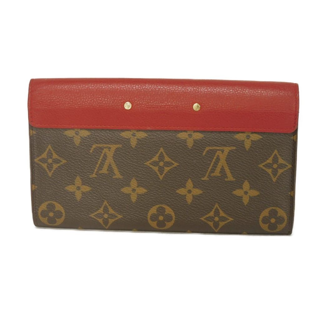 Louis Vuitton Louis Vuitton Louis Vuitton Portefeuille Pallas Monogram Long Wallet Textile Long Wallet M58414 DUTY FREE for USA Size ONE SIZE - 3 Thumbnail