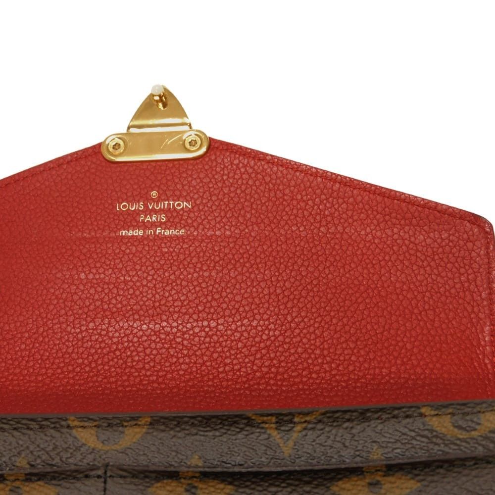 Louis Vuitton Louis Vuitton Louis Vuitton Portefeuille Pallas Monogram Long Wallet Textile Long Wallet M58414 DUTY FREE for USA Size ONE SIZE - 9 Thumbnail