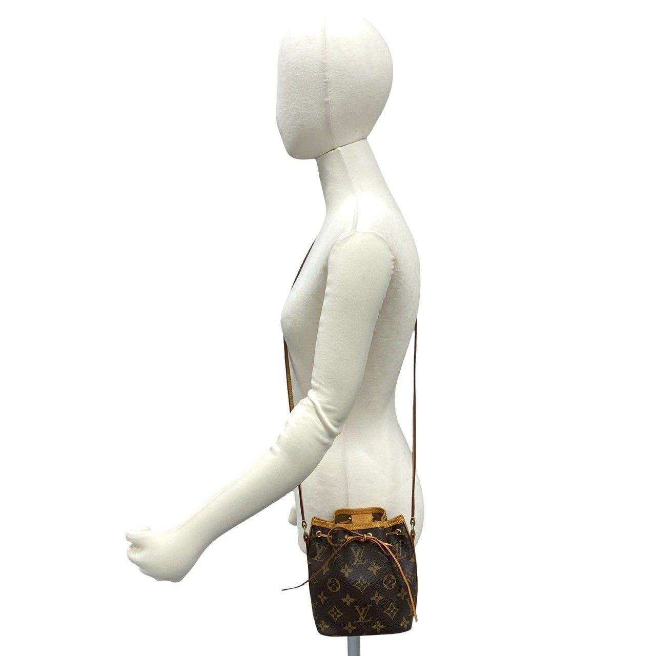 Louis Vuitton Louis Vuitton Louis Vuitton Nano Noe Monogram Leather Shoulder Bag Textile Shoulder Bag DUTY FREE for USA Size ONE SIZE - 3 Thumbnail