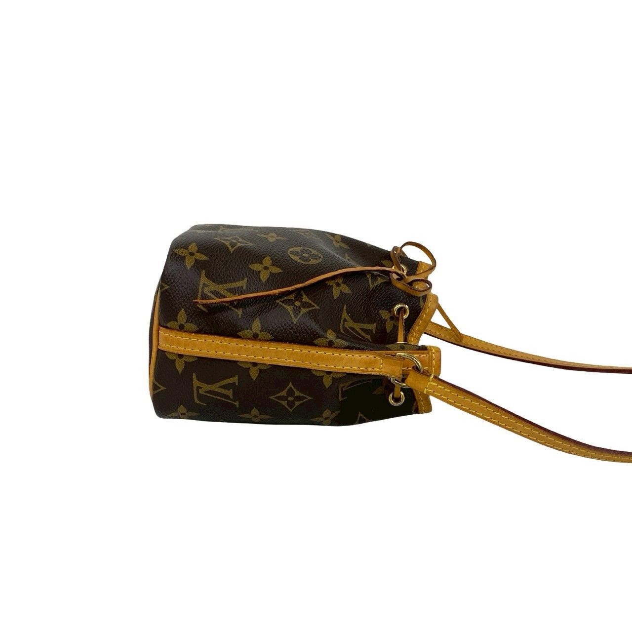 Louis Vuitton Louis Vuitton Louis Vuitton Nano Noe Monogram Leather Shoulder Bag Textile Shoulder Bag DUTY FREE for USA Size ONE SIZE - 7 Thumbnail