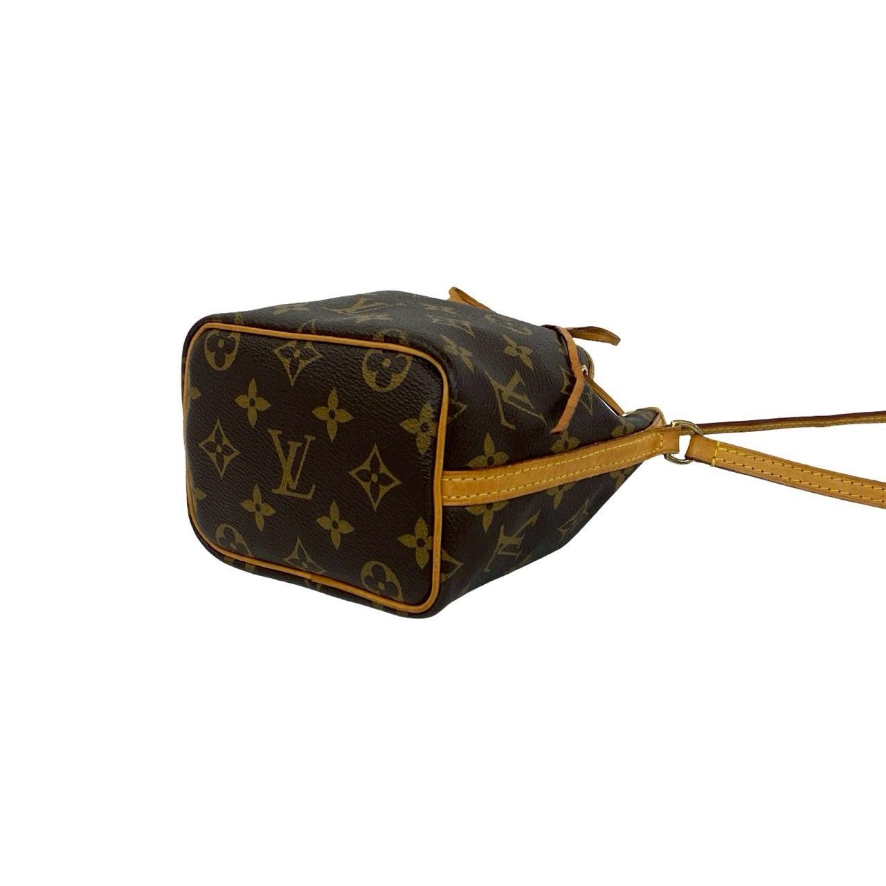 Louis Vuitton Louis Vuitton Louis Vuitton Nano Noe Monogram Leather Shoulder Bag Textile Shoulder Bag DUTY FREE for USA Size ONE SIZE - 9 Thumbnail