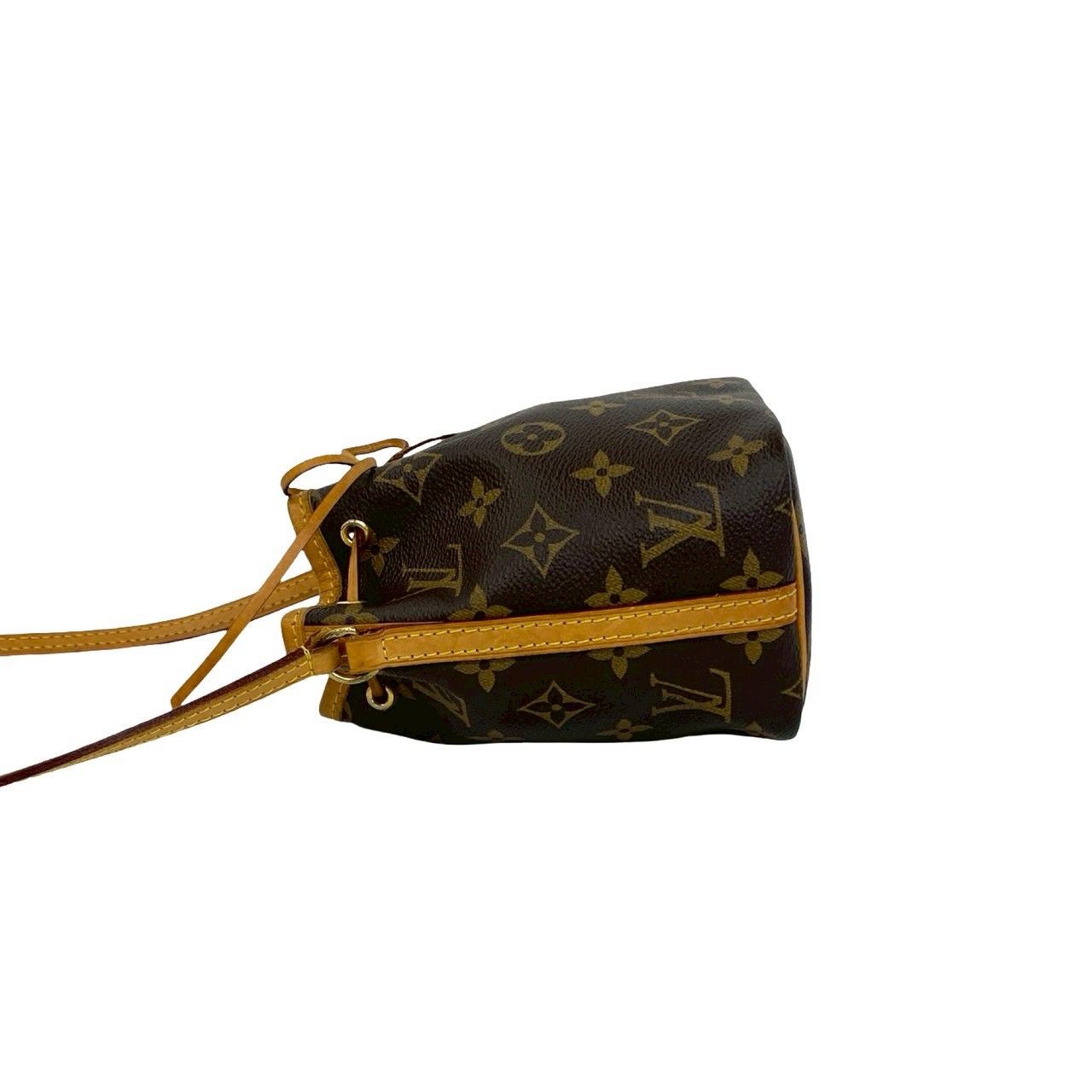 Louis Vuitton Louis Vuitton Louis Vuitton Nano Noe Monogram Leather Shoulder Bag Textile Shoulder Bag DUTY FREE for USA Size ONE SIZE - 6 Thumbnail