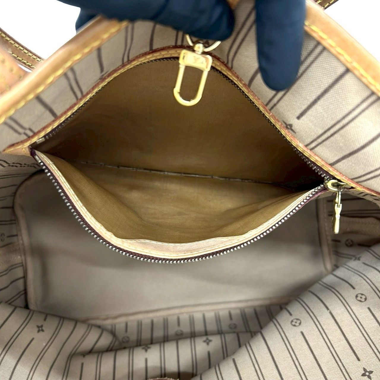 Louis Vuitton Louis Vuitton Louis Vuitton Neverfull Monogram Tote Bag Textile Tote Bag DUTY FREE for USA Size ONE SIZE - 11 Thumbnail