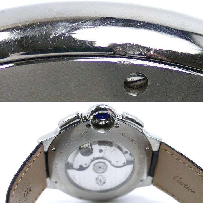 Cartier Cartier Cartier Ballon Bleu Automatic Chronograph Stainless Steel Mens Metal Automatic W6920052 DUTY FREE for USA Size ONE SIZE - 9 Thumbnail