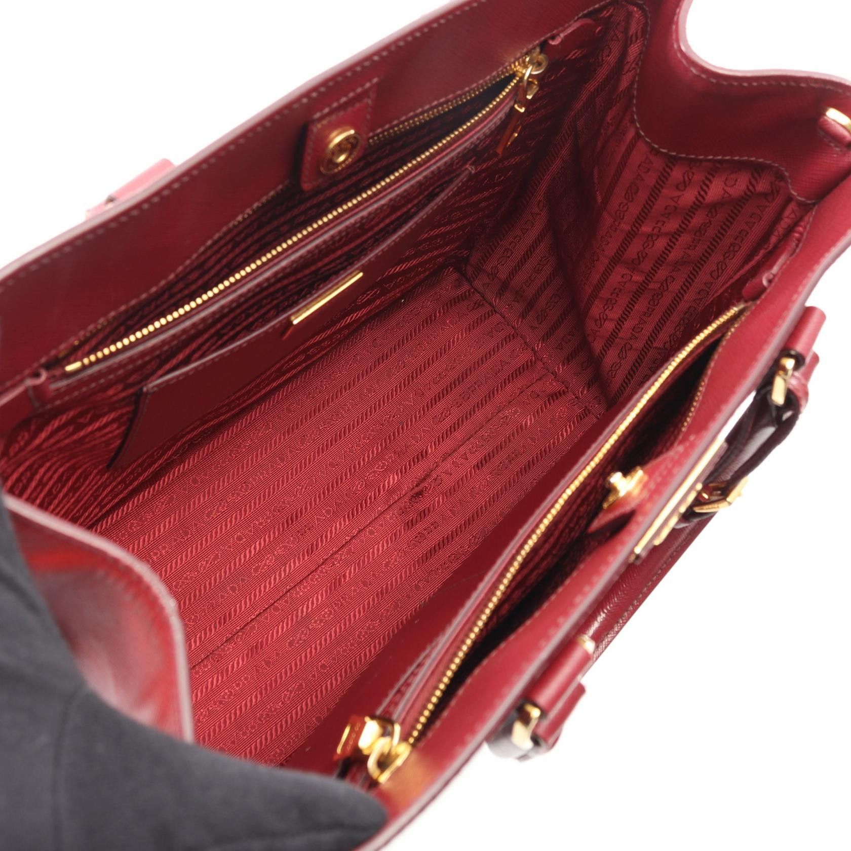 Prada Prada PRADA Saffiano Handbag Leather Handbag DUTY FREE for USA Size ONE SIZE - 3 Thumbnail
