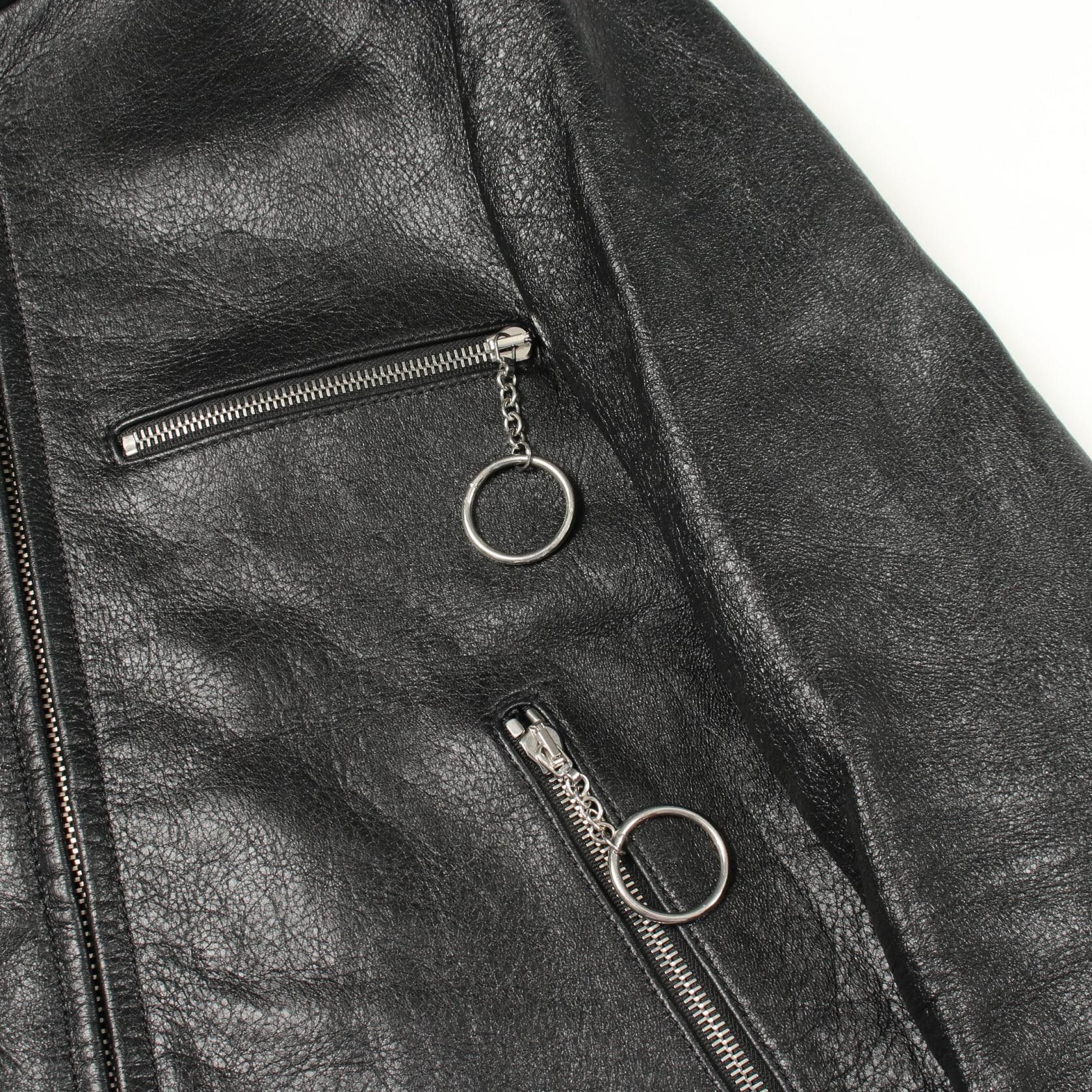 Balenciaga Balenciaga Balenciaga Leather Riders Jacket Leather Outerwear DUTY FREE for USA Size ONE SIZE - 8 Thumbnail