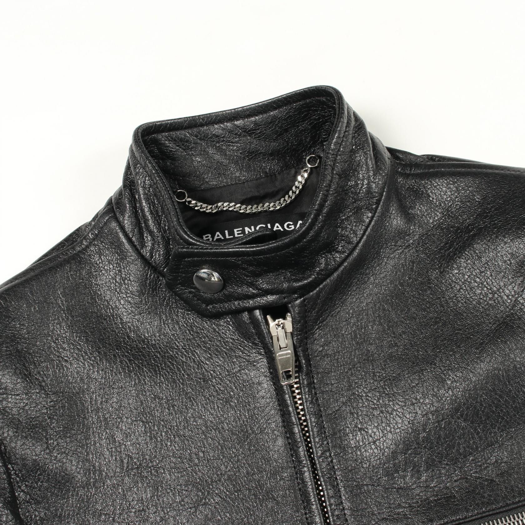 Balenciaga Balenciaga Balenciaga Leather Riders Jacket Leather Outerwear DUTY FREE for USA Size ONE SIZE - 7 Thumbnail