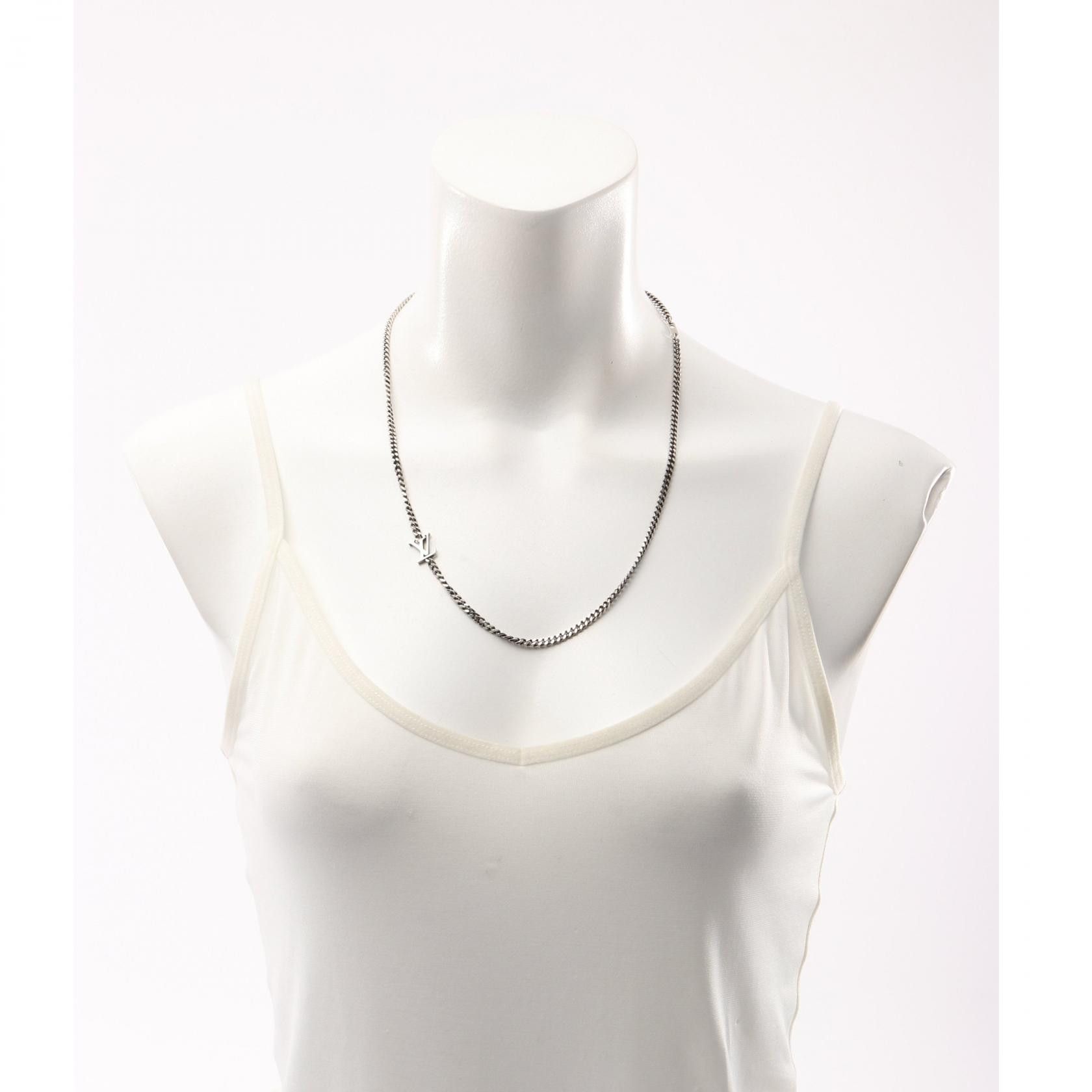 Louis Vuitton Louis Vuitton Louis Vuitton LV Yours Steel Necklace Metal Necklace M03148 DUTY FREE for USA Size ONE SIZE - 6 Thumbnail