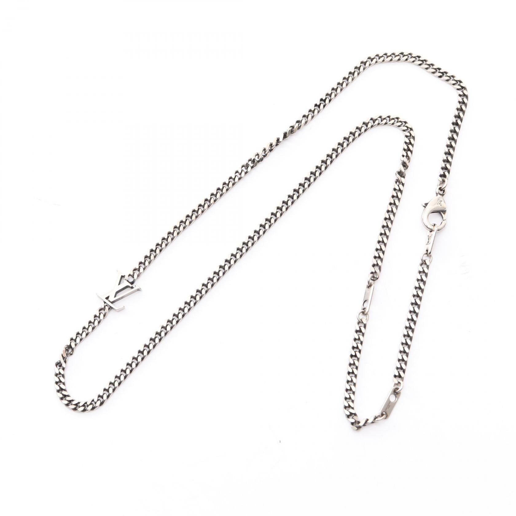 Louis Vuitton Louis Vuitton Louis Vuitton LV Yours Steel Necklace Metal Necklace M03148 DUTY FREE for USA Size ONE SIZE - 2 Thumbnail