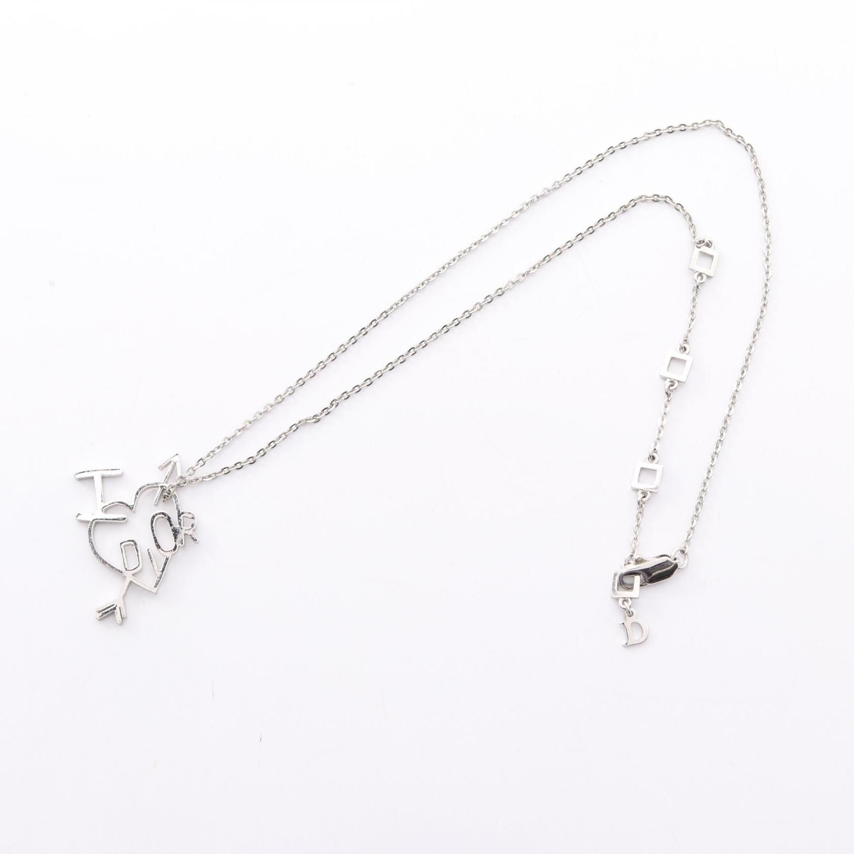 Dior Dior Dior I LOVE DIOR Stainless Steel Necklace Metal Necklace DUTY FREE for USA Size ONE SIZE - 3 Thumbnail