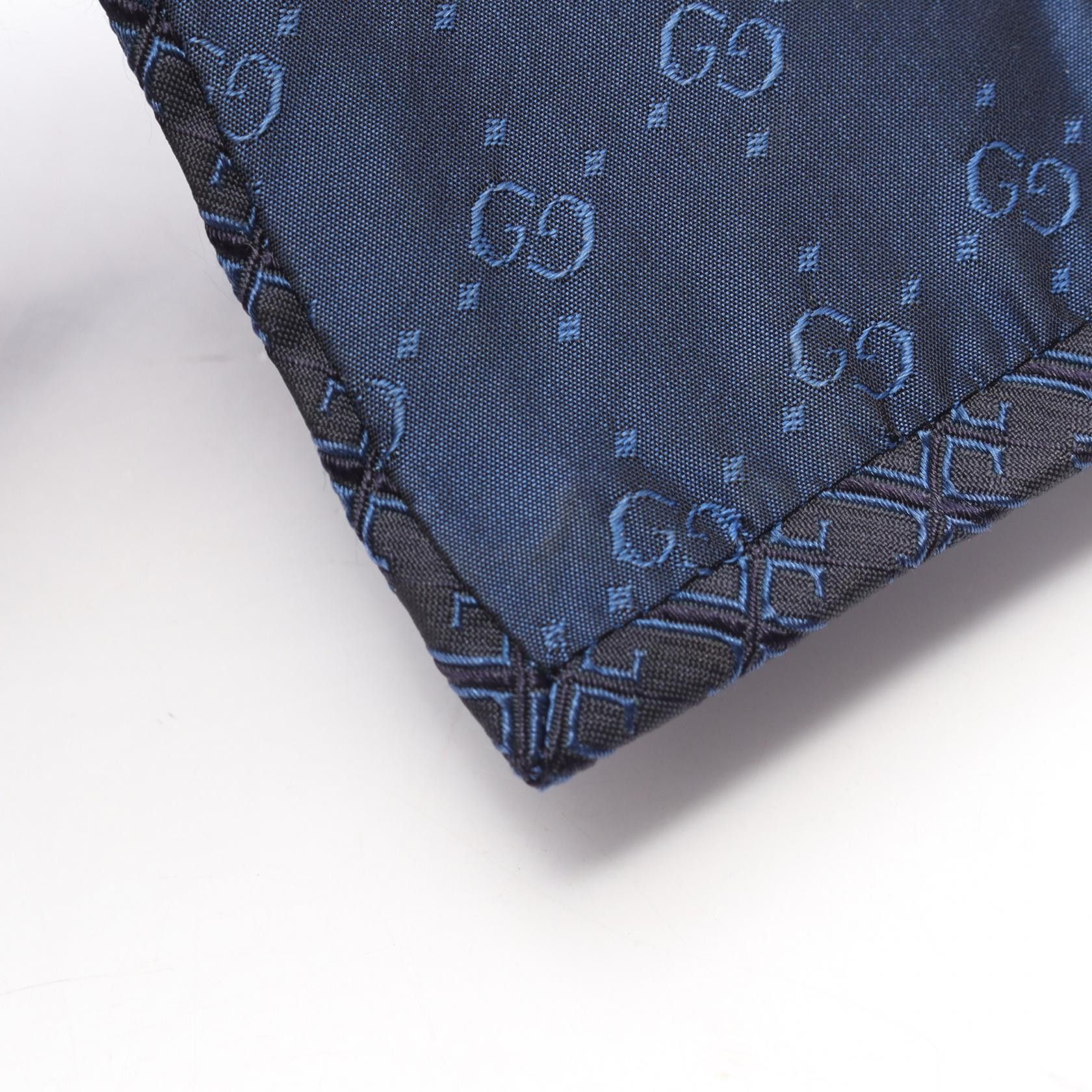Gucci Gucci Gucci GG Pattern Silk Tie Textile Necktie DUTY FREE for USA Size ONE SIZE - 8 Thumbnail