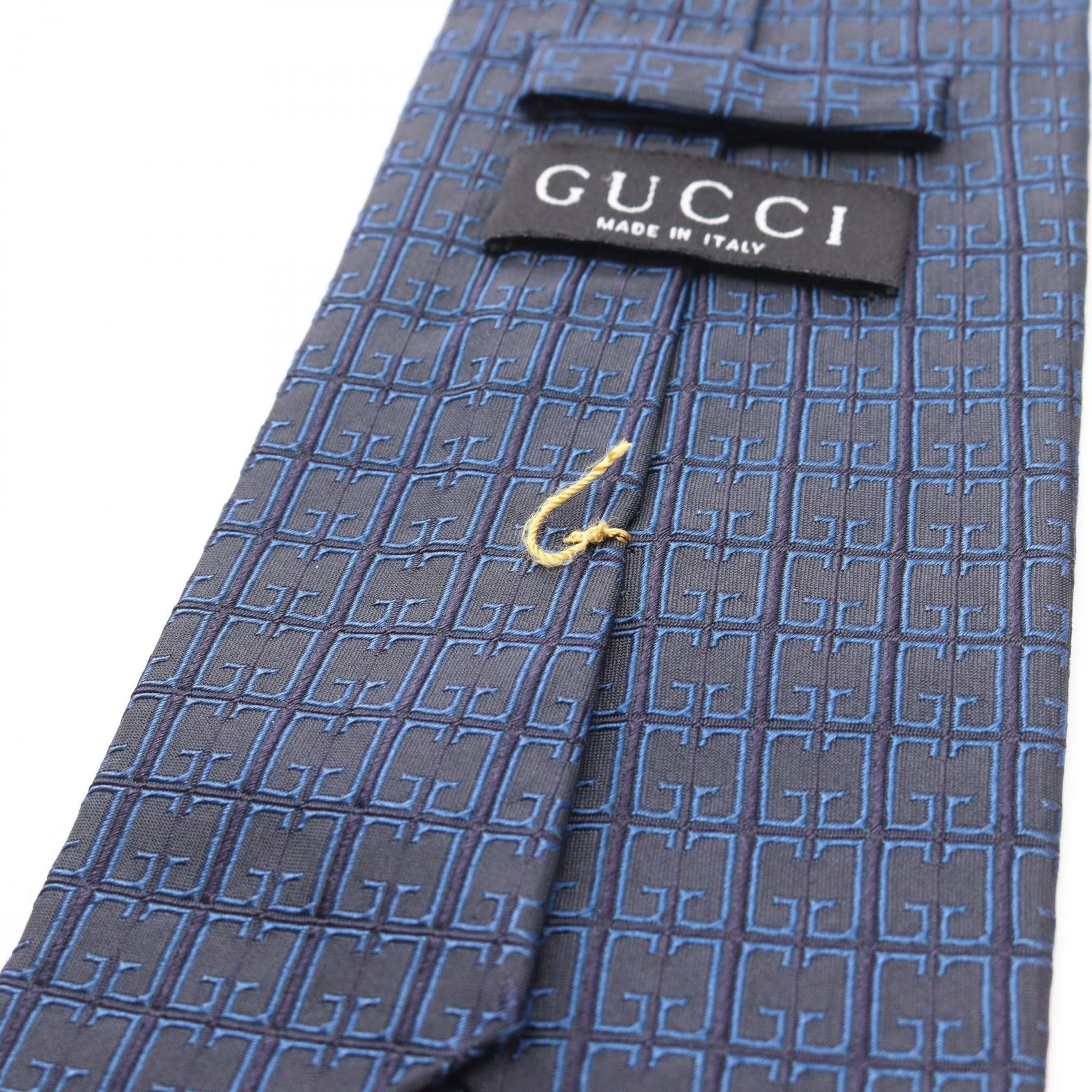Gucci Gucci Gucci GG Pattern Silk Tie Textile Necktie DUTY FREE for USA Size ONE SIZE - 6 Thumbnail