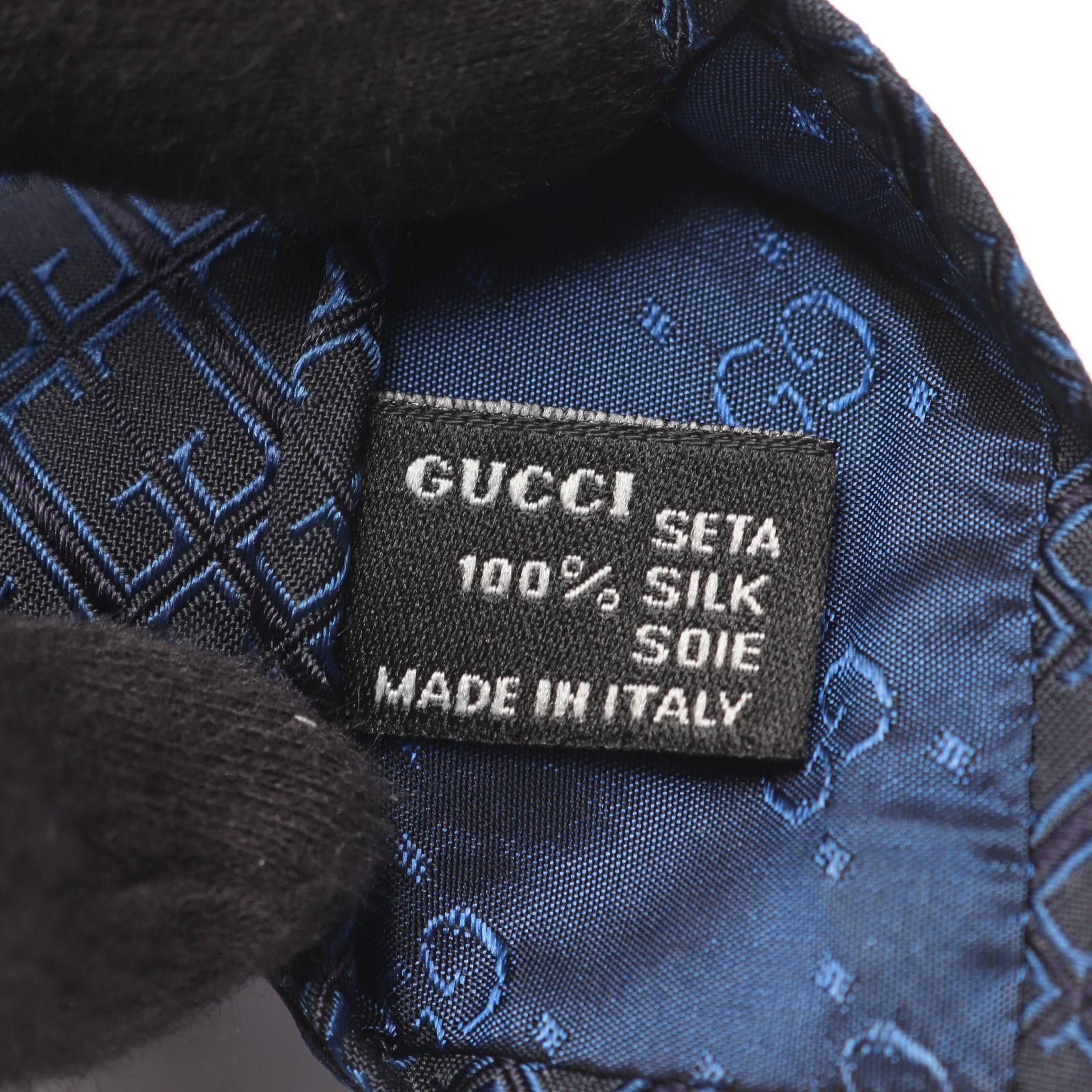 Gucci Gucci Gucci GG Pattern Silk Tie Textile Necktie DUTY FREE for USA Size ONE SIZE - 5 Thumbnail