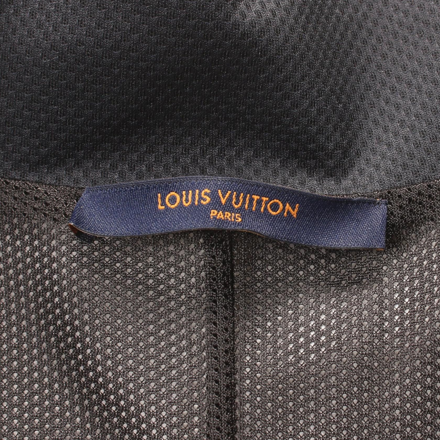 Louis Vuitton Louis Vuitton Louis Vuitton Embellished LV Graphic Hockey Track Jacket Textile Outerwear DUTY FREE for USA Size ONE SIZE - 3 Thumbnail