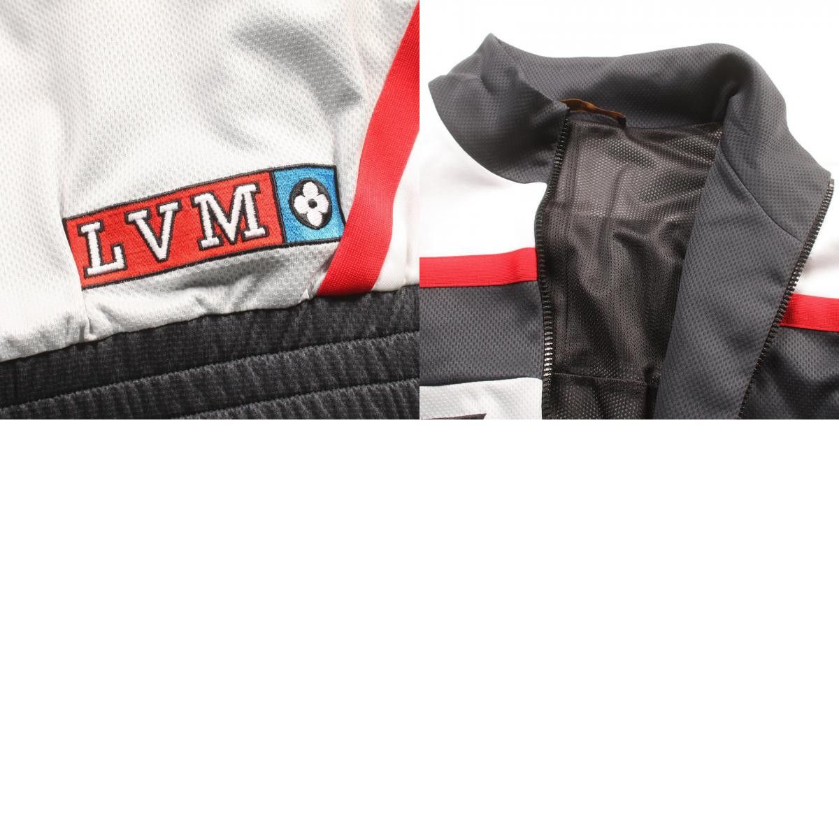 Louis Vuitton Louis Vuitton Louis Vuitton Embellished LV Graphic Hockey Track Jacket Textile Outerwear DUTY FREE for USA Size ONE SIZE - 10 Thumbnail