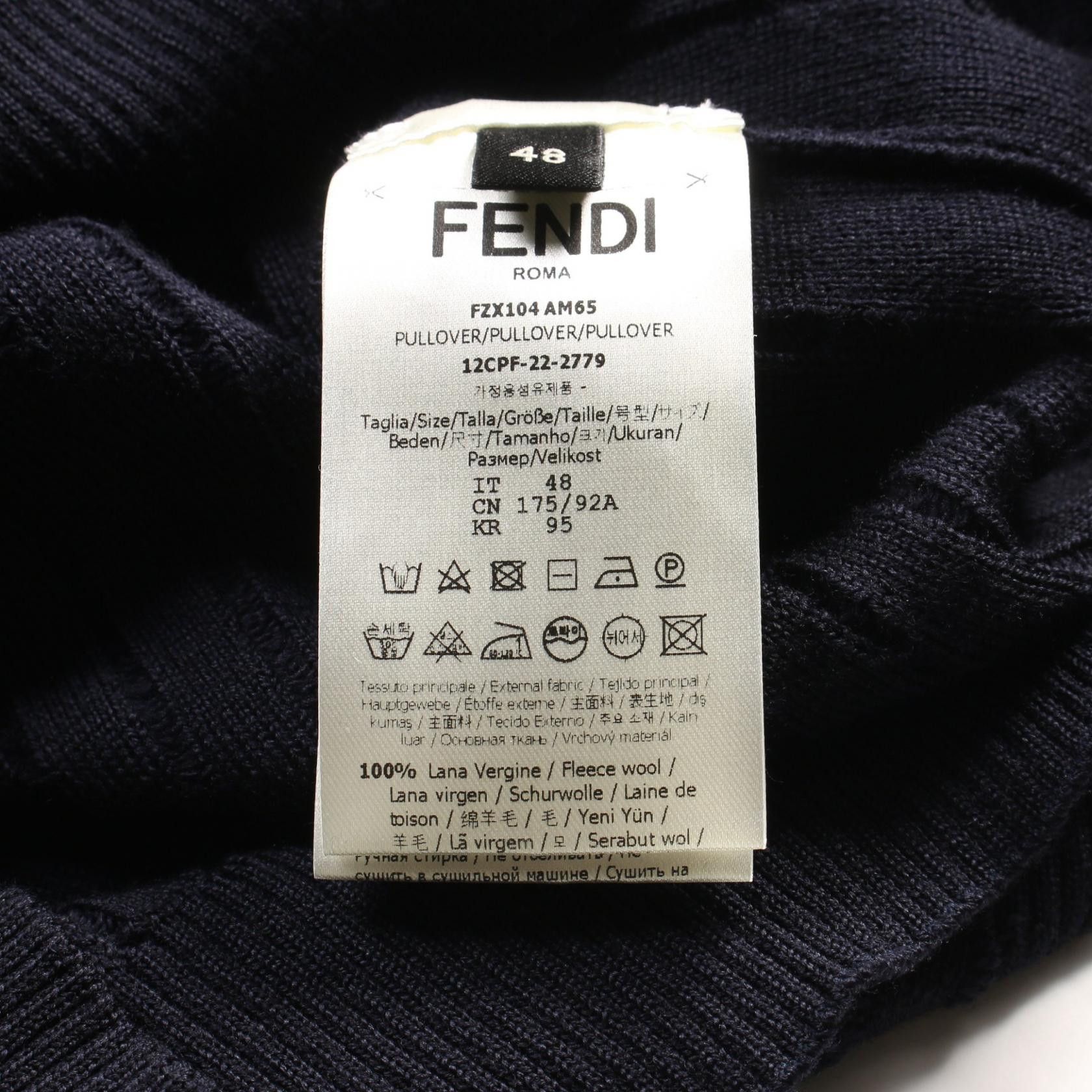 Fendi Fendi Fendi FF logo wool knitwear Textile Tops DUTY FREE for USA Size ONE SIZE - 4 Thumbnail