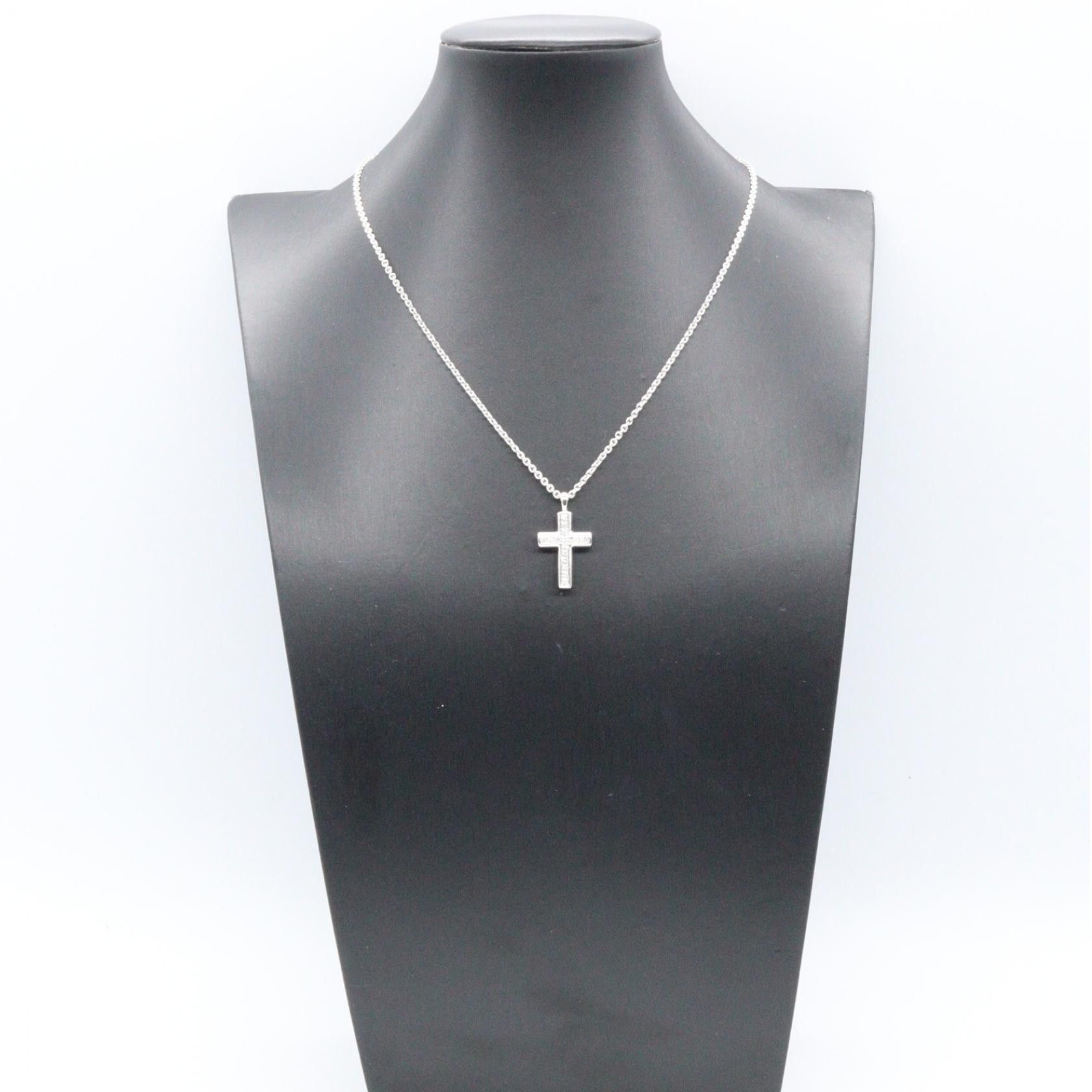 Bvlgari Bvlgari Bvlgari Latin Cross Au750 Diamond Necklace Precious Metal Necklace DUTY FREE for USA Size ONE SIZE - 6 Thumbnail