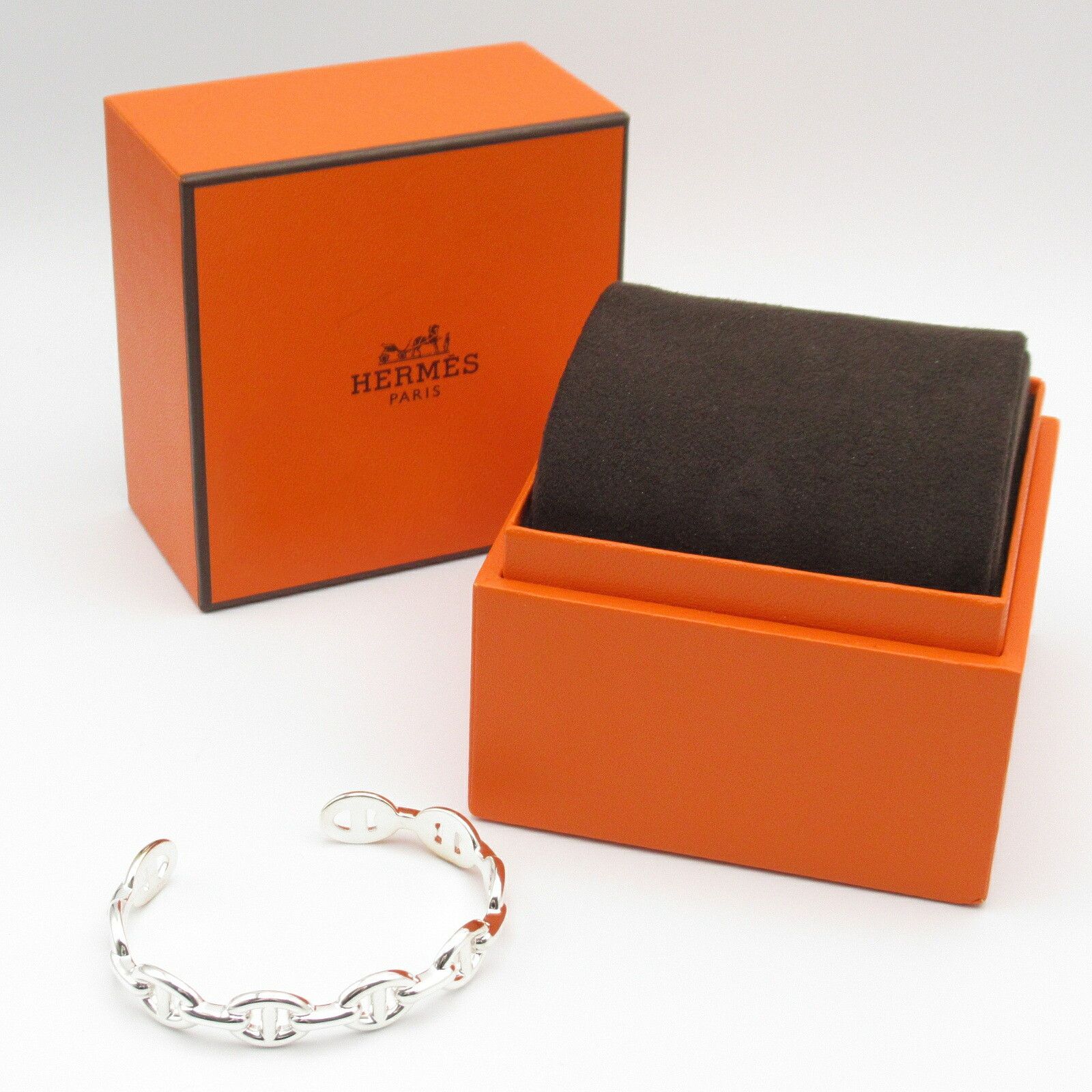 Hermes Hermes Hermes Chaine dAncre Enchainee 925 Silver Bangle Precious Metal Bangle DUTY FREE for USA Size ONE SIZE - 7 Thumbnail