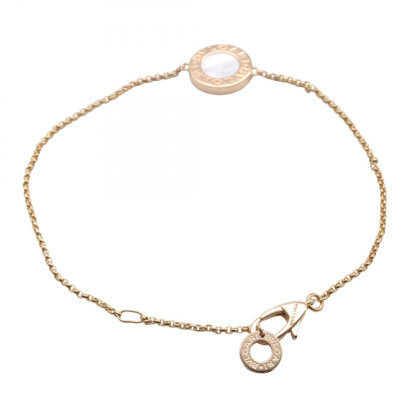 Bvlgari Bvlgari Bvlgari Bvlgari Au750 Pink Gold Mother of Pearl Bracelet Precious Metal Bracelet DUTY FREE for USA Size ONE SIZE - 2 Thumbnail