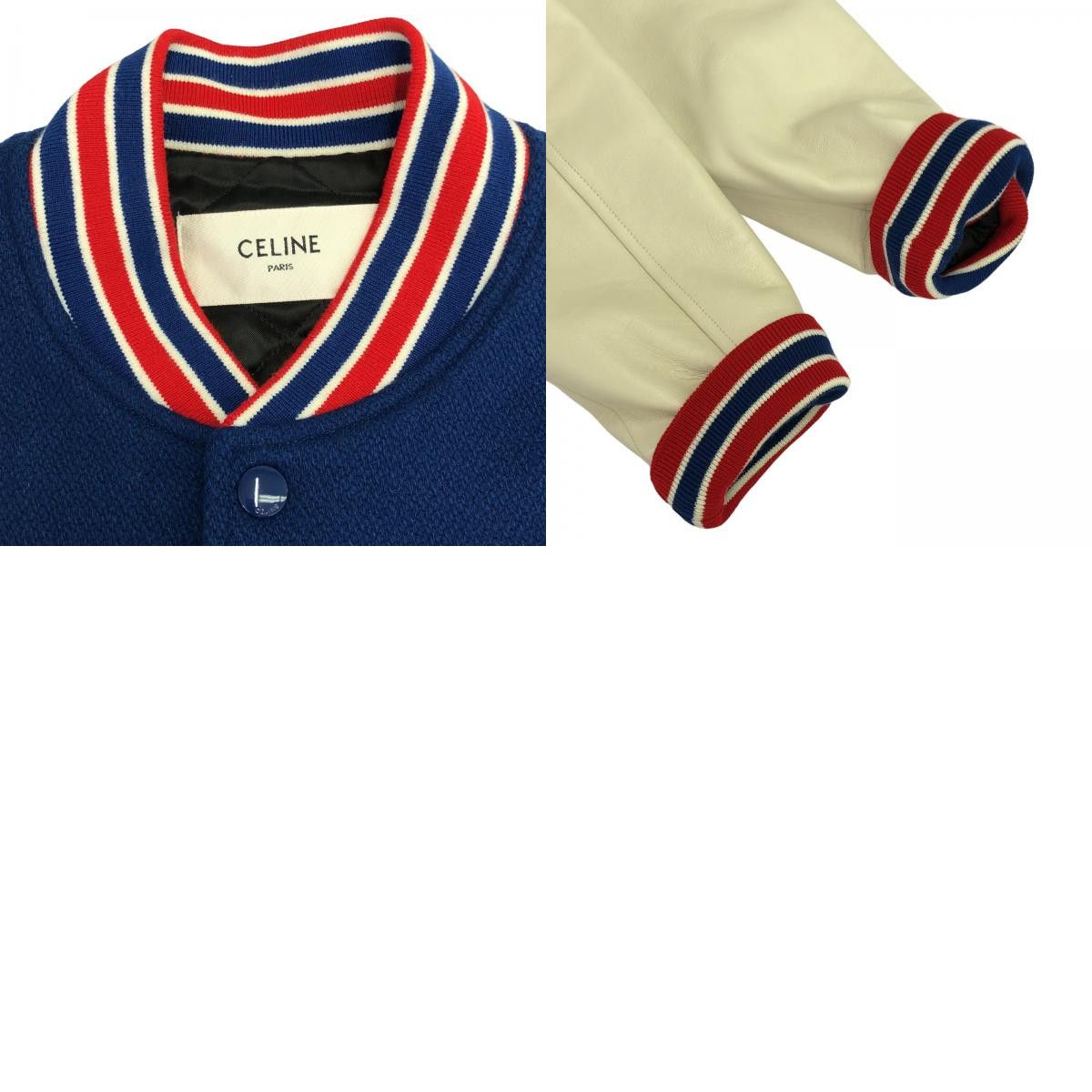 Celine Celine Celine Wool Varsity Jacket Textile Outerwear DUTY FREE for USA Size ONE SIZE - 10 Thumbnail