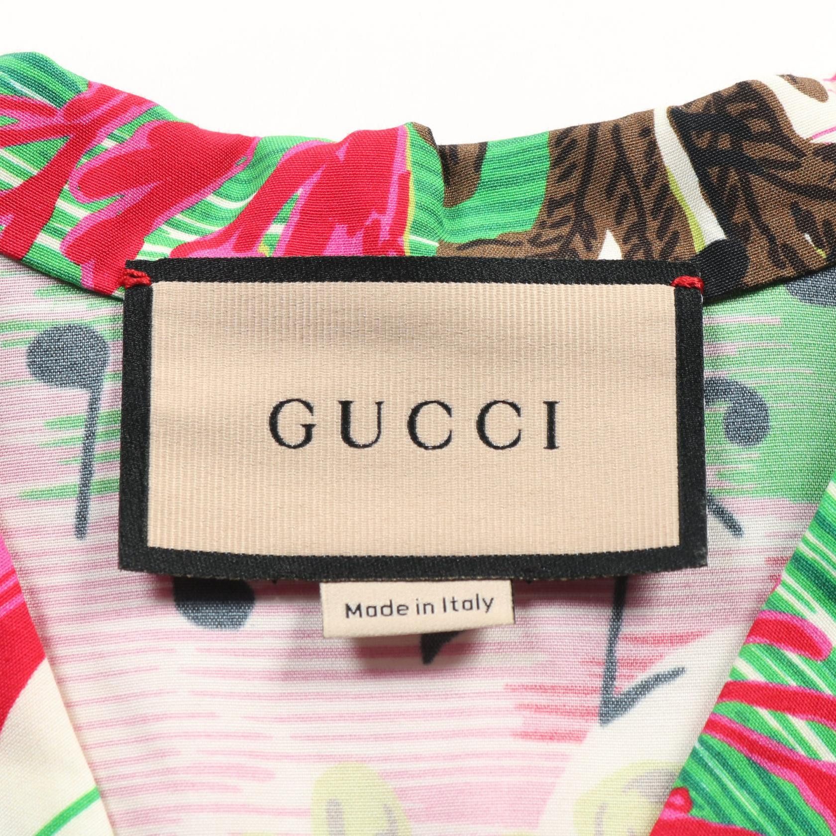 Gucci Gucci Gucci LOVE PARADE Rayon Top Textile Tops DUTY FREE for USA Size ONE SIZE - 3 Thumbnail
