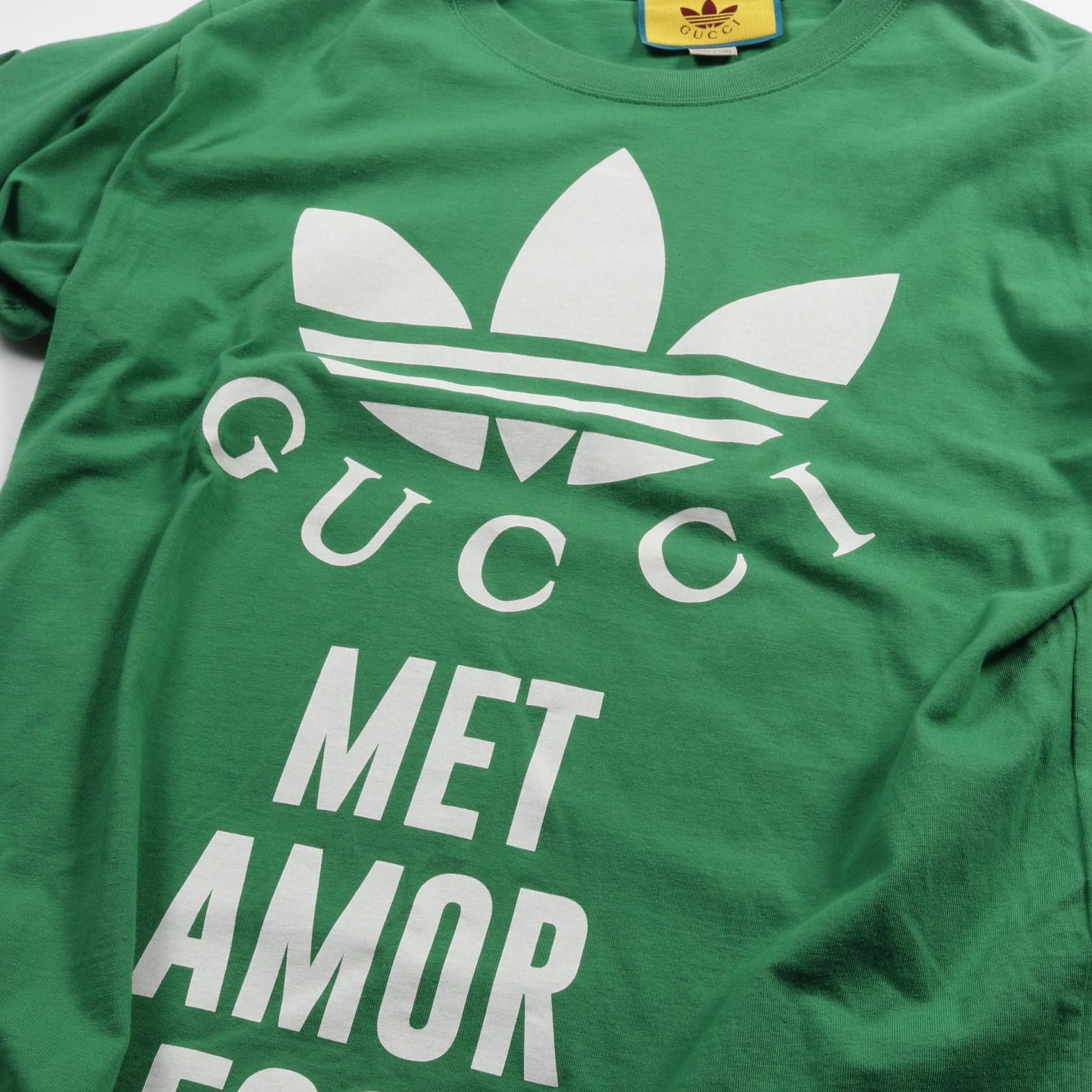 Gucci Gucci Gucci adidas MET AMOR FOSI Cotton Top Textile T-Shirts DUTY FREE for USA Size ONE SIZE - 8 Thumbnail