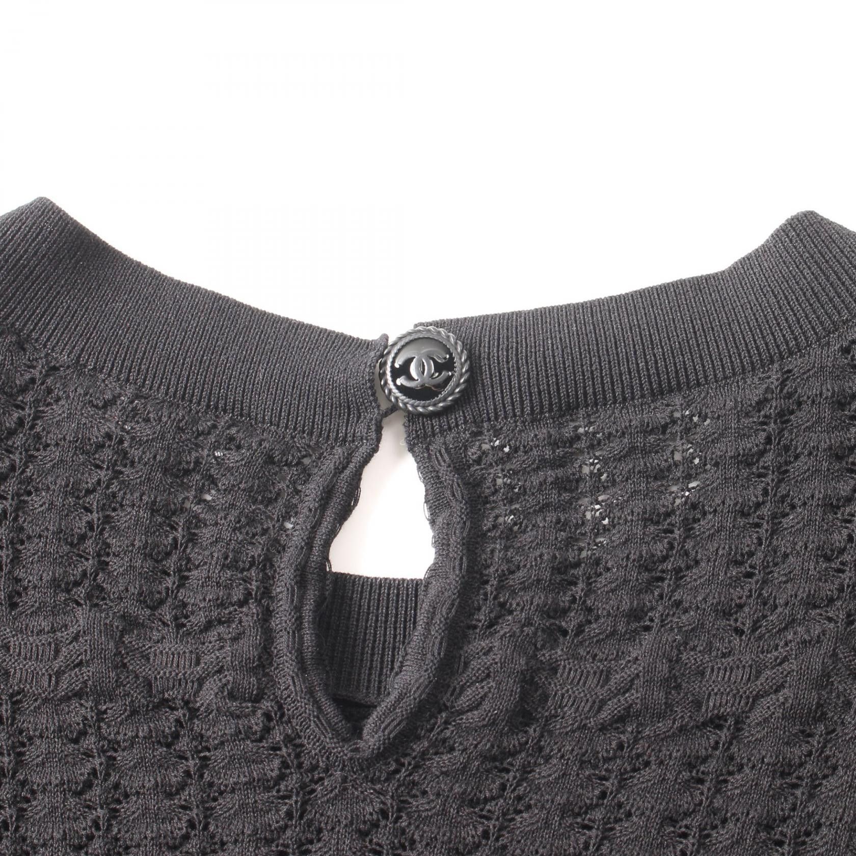 Chanel Chanel Chanel Coco Mark Button Cotton Knit Top Textile Tops P58603K07666 DUTY FREE for USA Size ONE SIZE - 6 Thumbnail