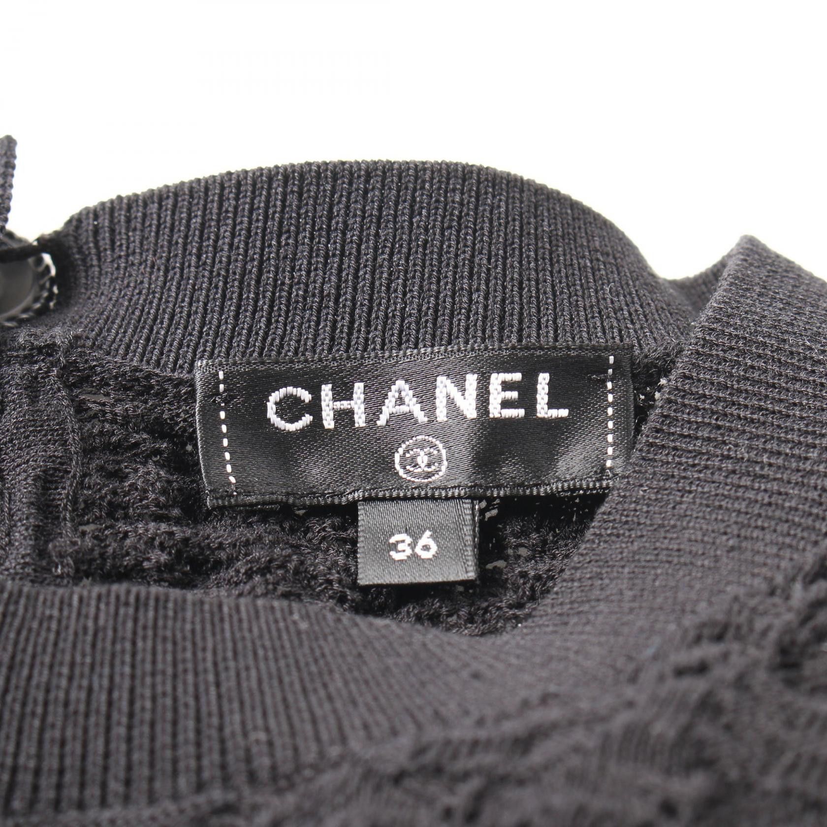 Chanel Chanel Chanel Coco Mark Button Cotton Knit Top Textile Tops P58603K07666 DUTY FREE for USA Size ONE SIZE - 3 Thumbnail
