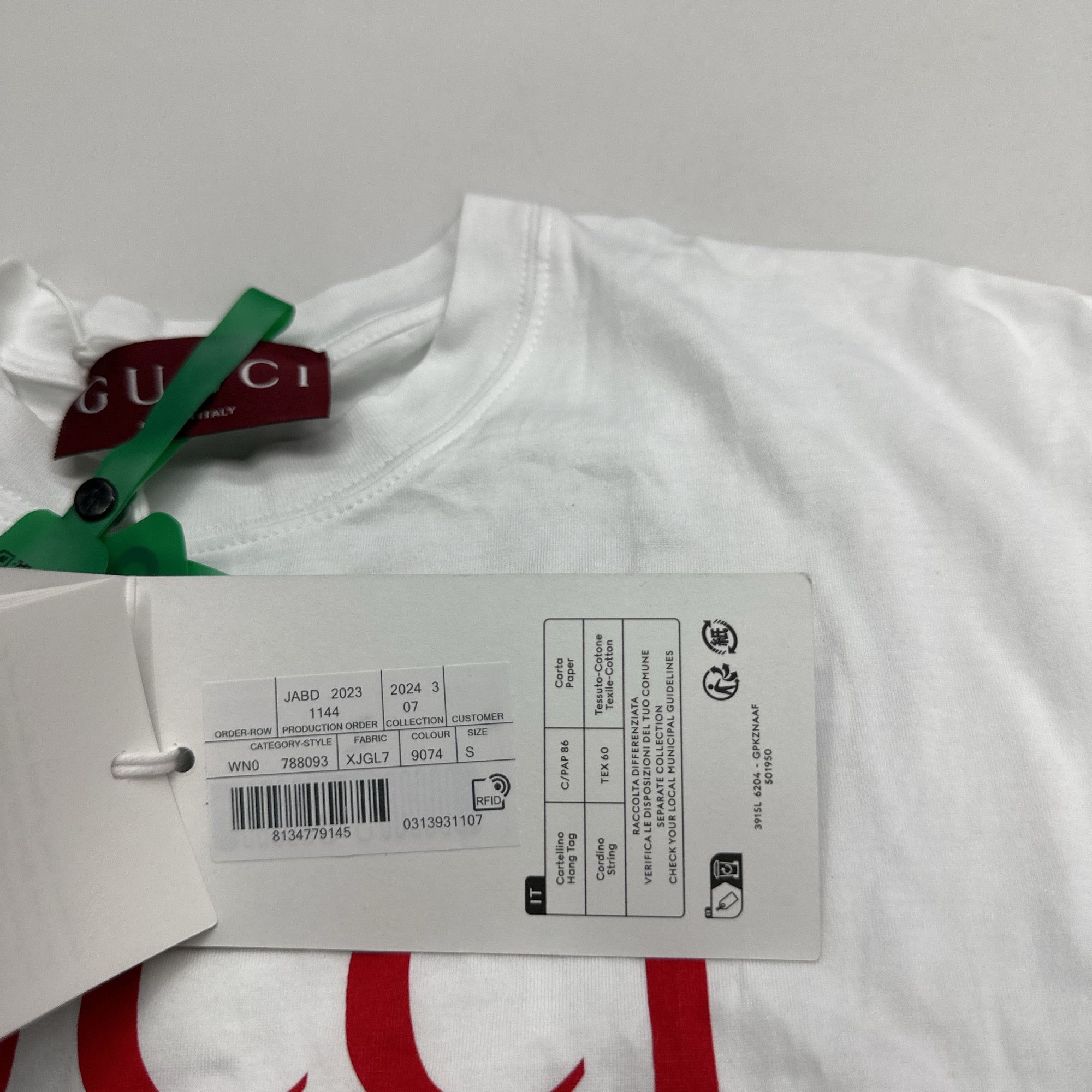 Gucci Gucci Logo Graphic T-Shirt White Size S Size S / US 4 / IT 40 - 5 Thumbnail