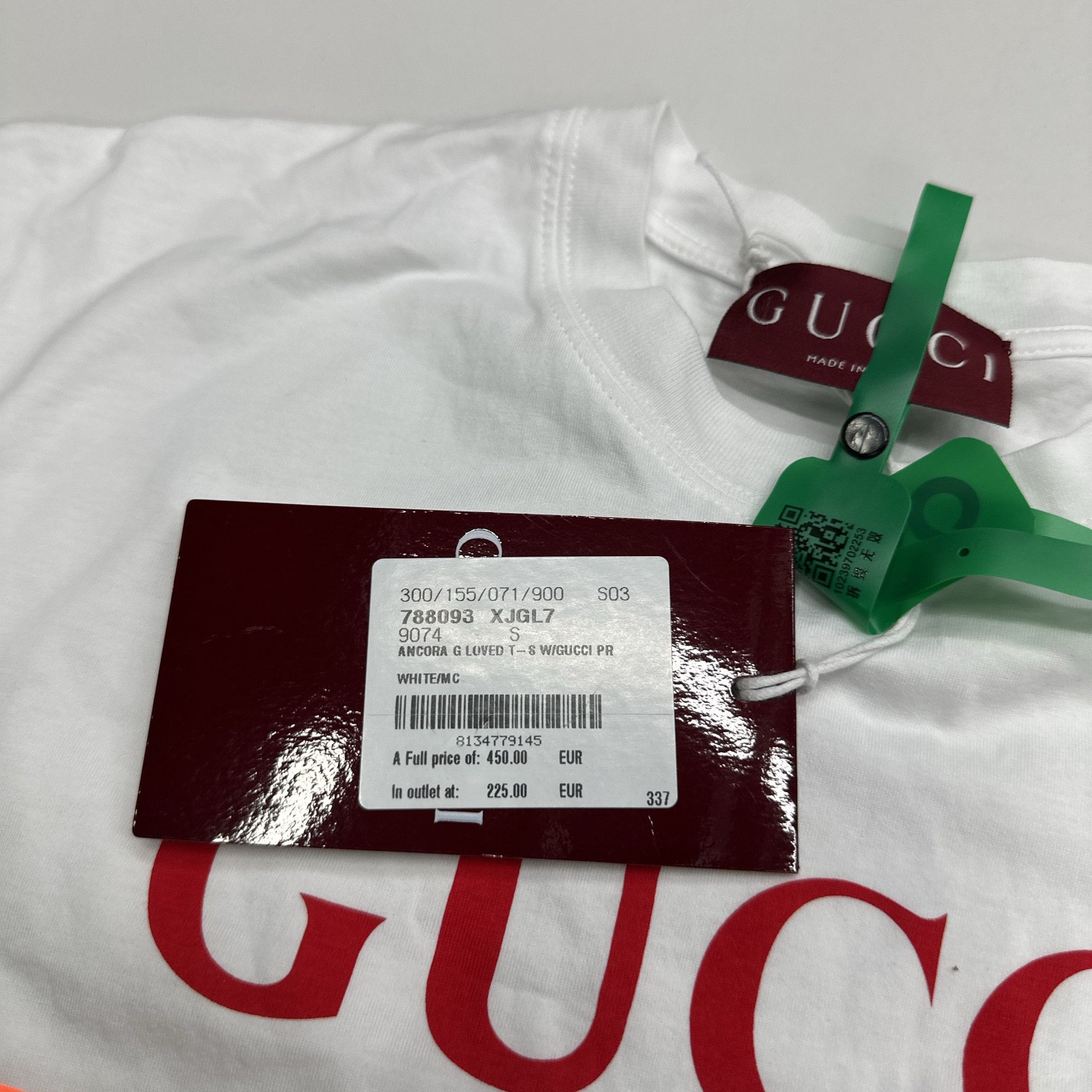 Gucci Gucci Logo Graphic T-Shirt White Size S Size S / US 4 / IT 40 - 4 Thumbnail