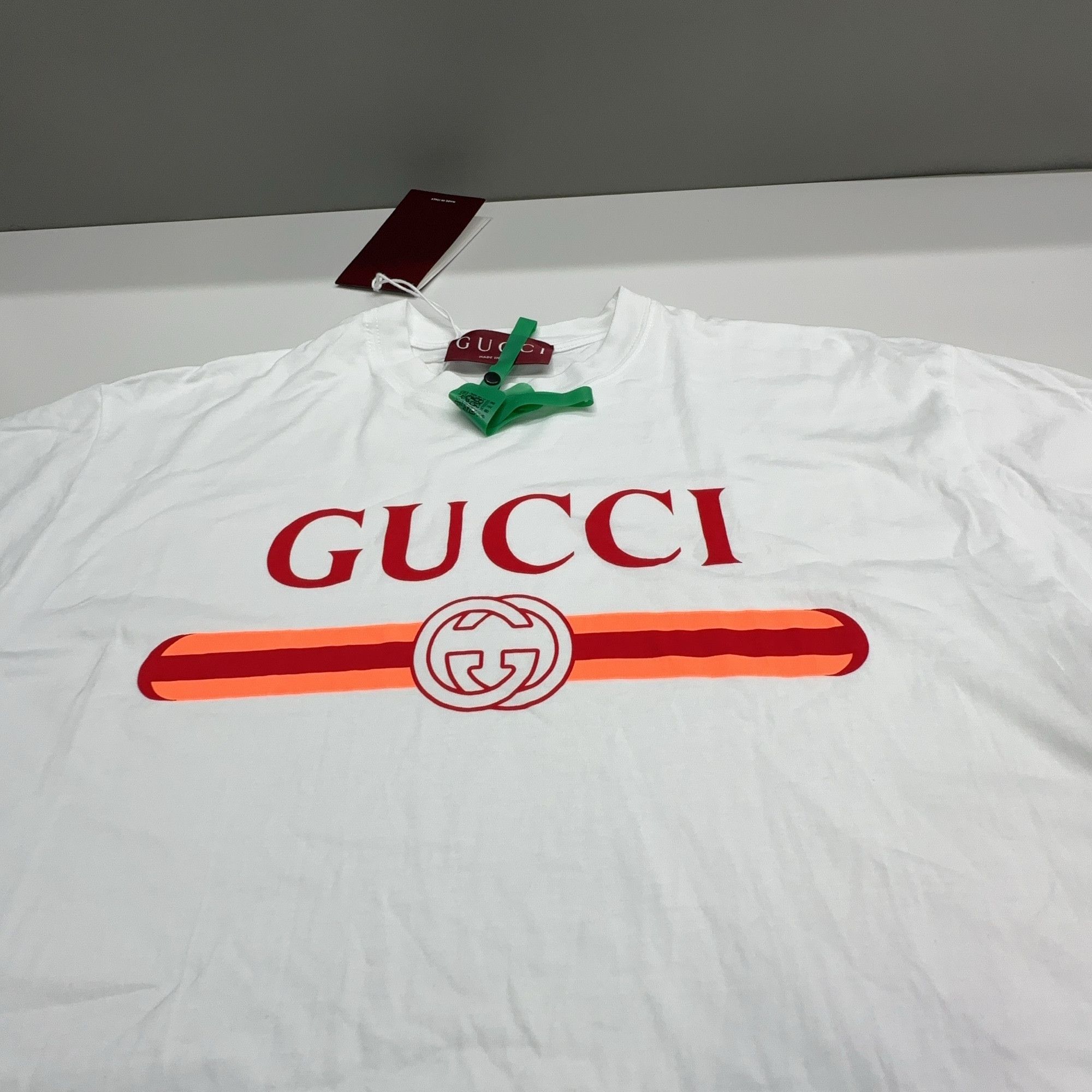 Gucci Gucci Logo Graphic T-Shirt White Size S Size S / US 4 / IT 40 - 8 Thumbnail