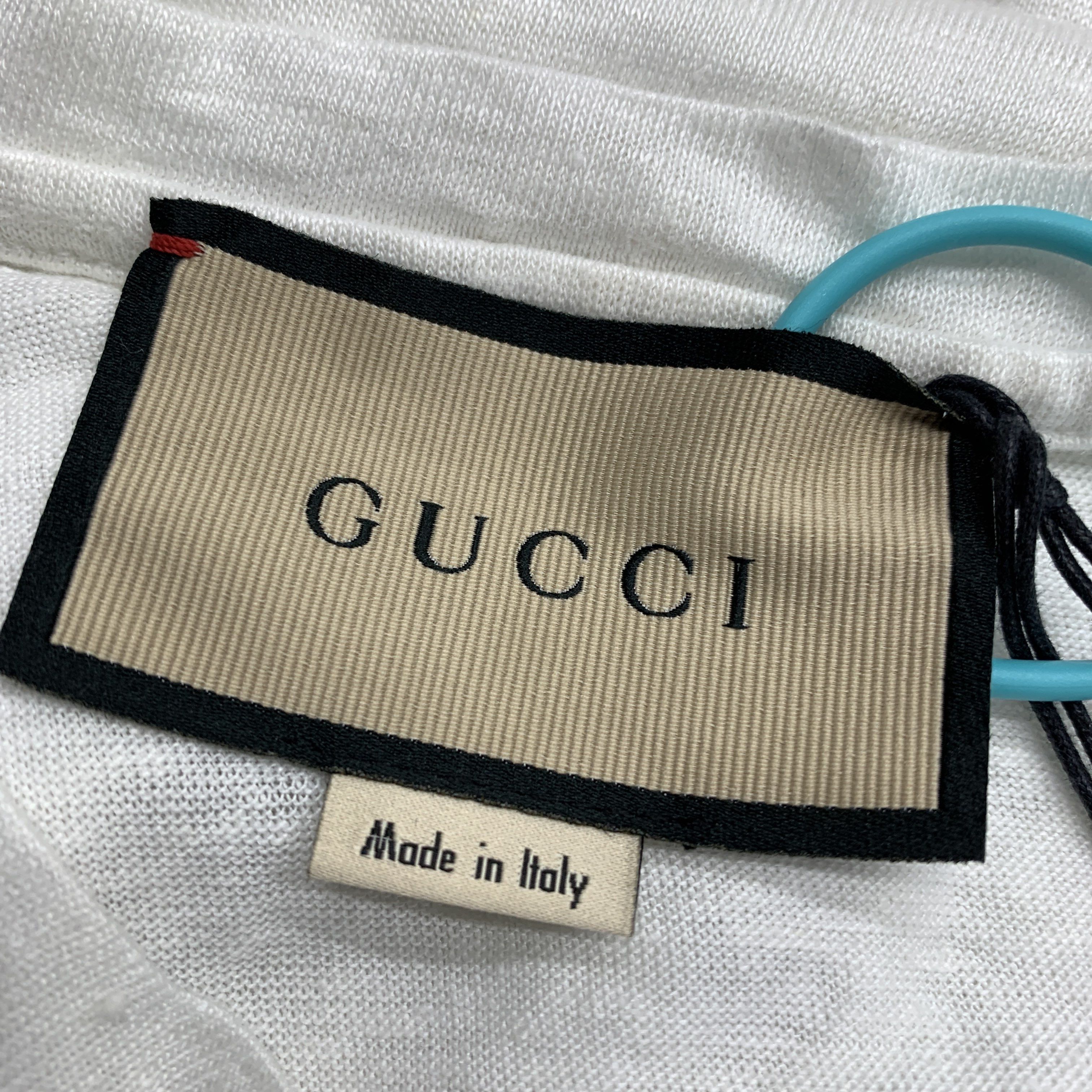 Gucci Gucci V-Neck Linen T-Shirt Size S Size US S / EU 44-46 / 1 - 2 Thumbnail