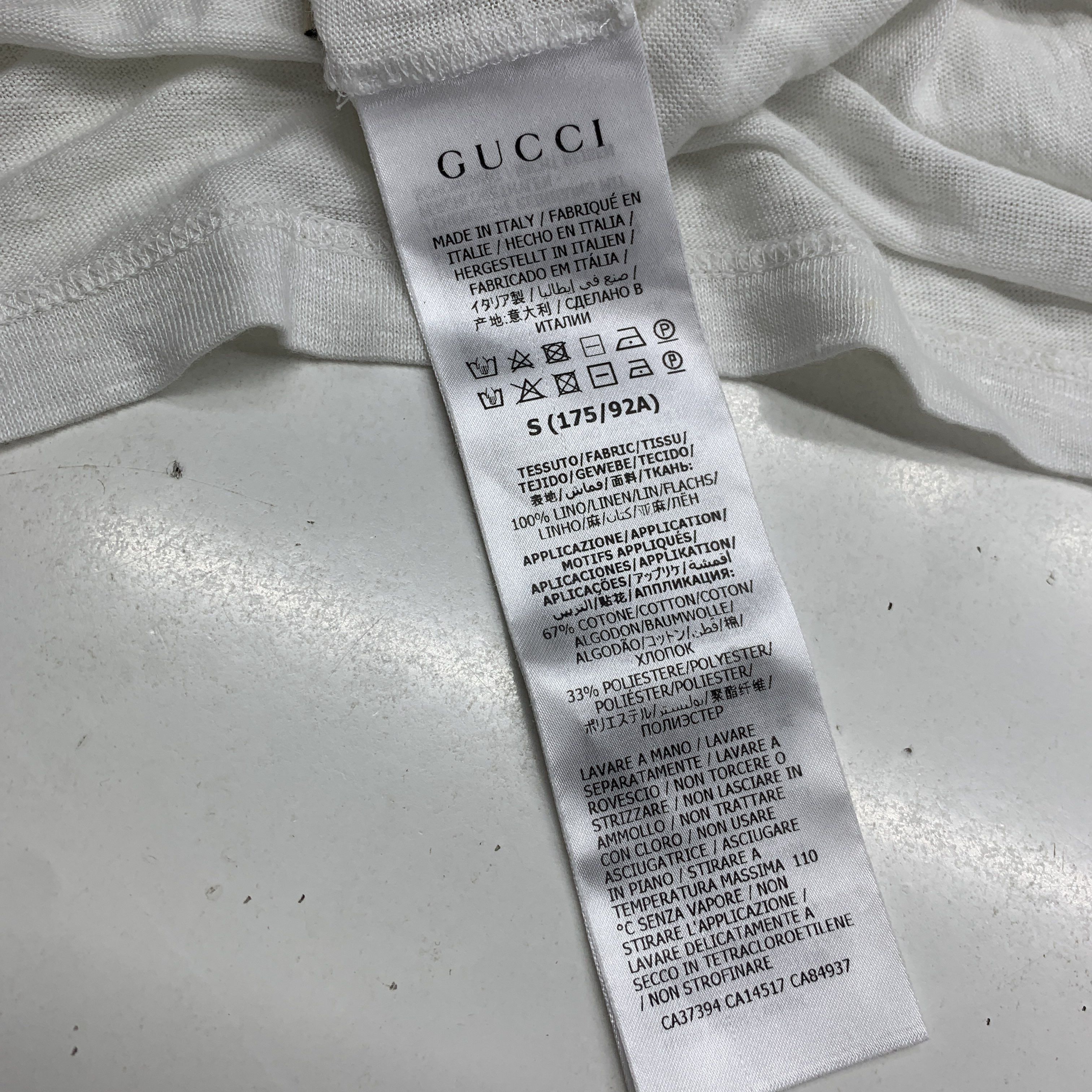 Gucci Gucci V-Neck Linen T-Shirt Size S Size US S / EU 44-46 / 1 - 3 Thumbnail