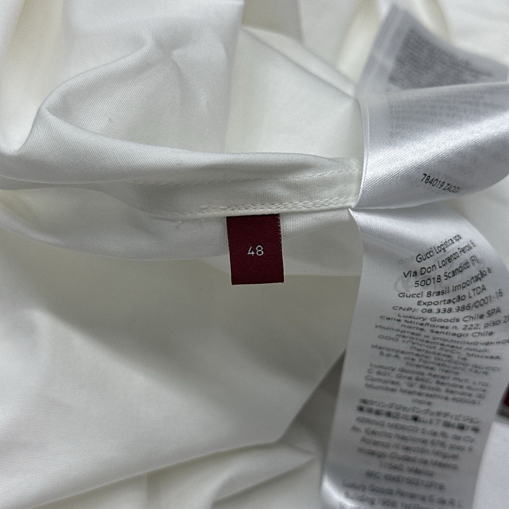 Gucci Gucci Solid Button Up Shirt White Size 48 Size US M / EU 48-50 / 2 - 6 Thumbnail