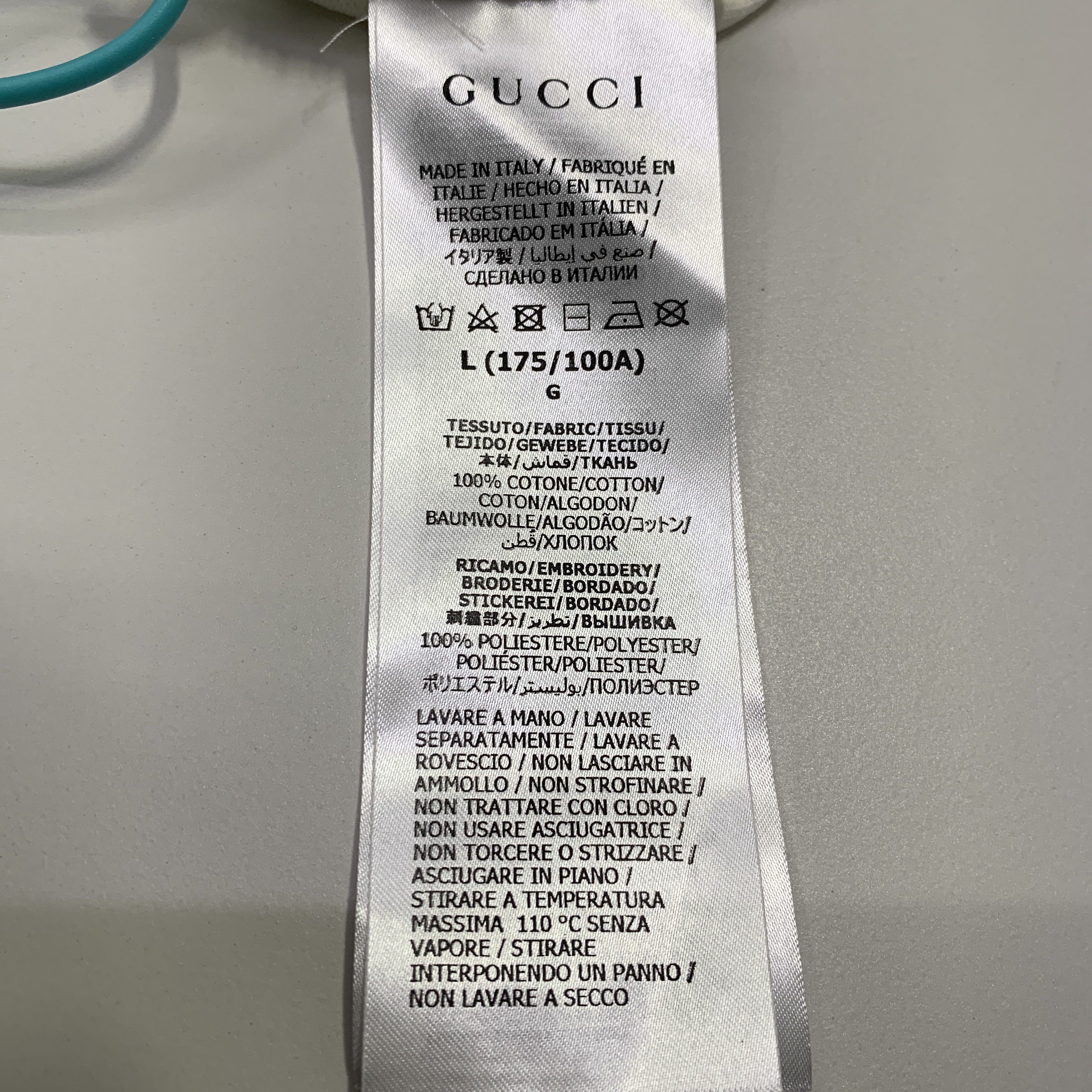 Gucci Gucci Logo Embroidery T-Shirt Size L Size US L / EU 52-54 / 3 - 4 Thumbnail