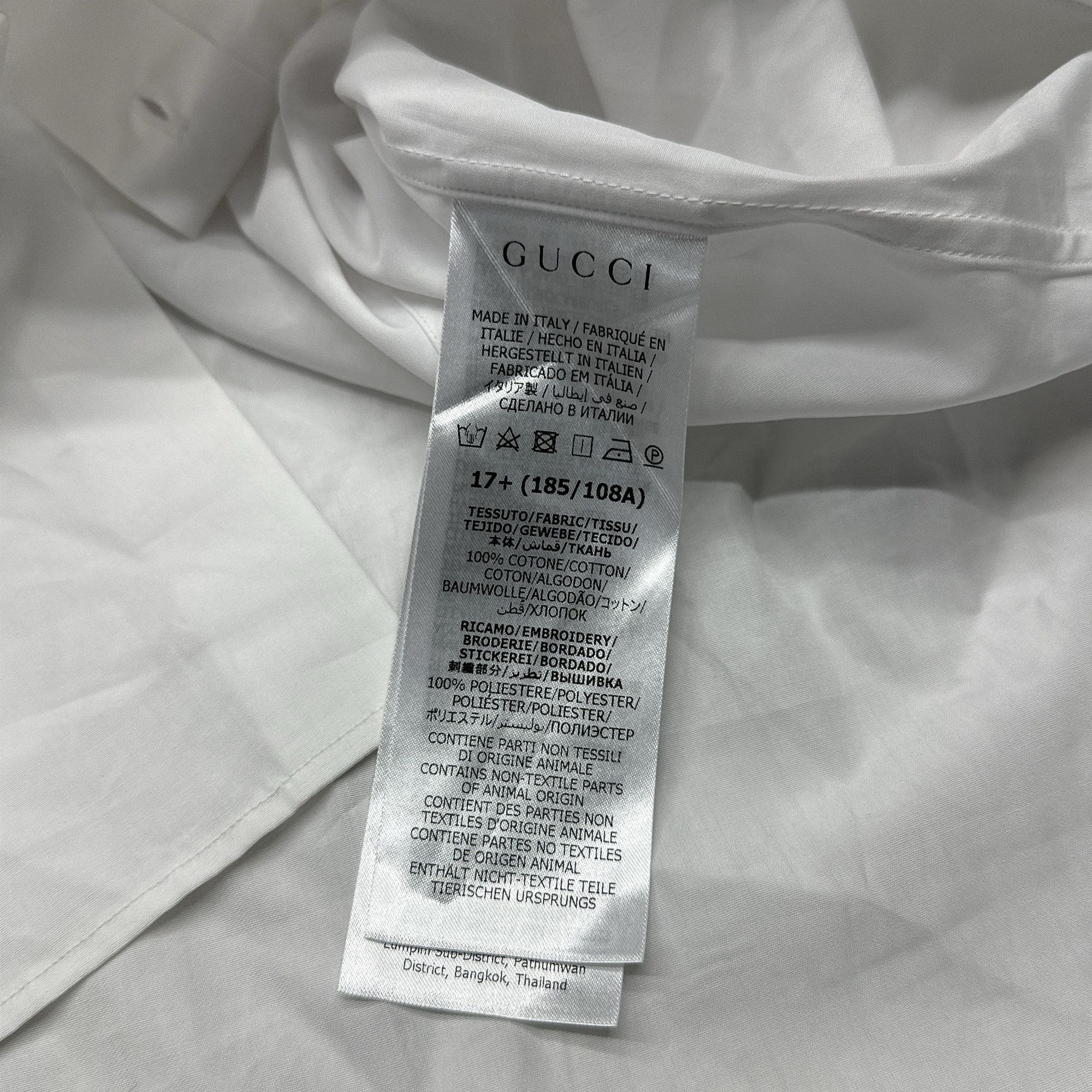 Gucci Gucci Cotton Button Up Shirt Size XL Size US XL / EU 56 / 4 - 5 Thumbnail
