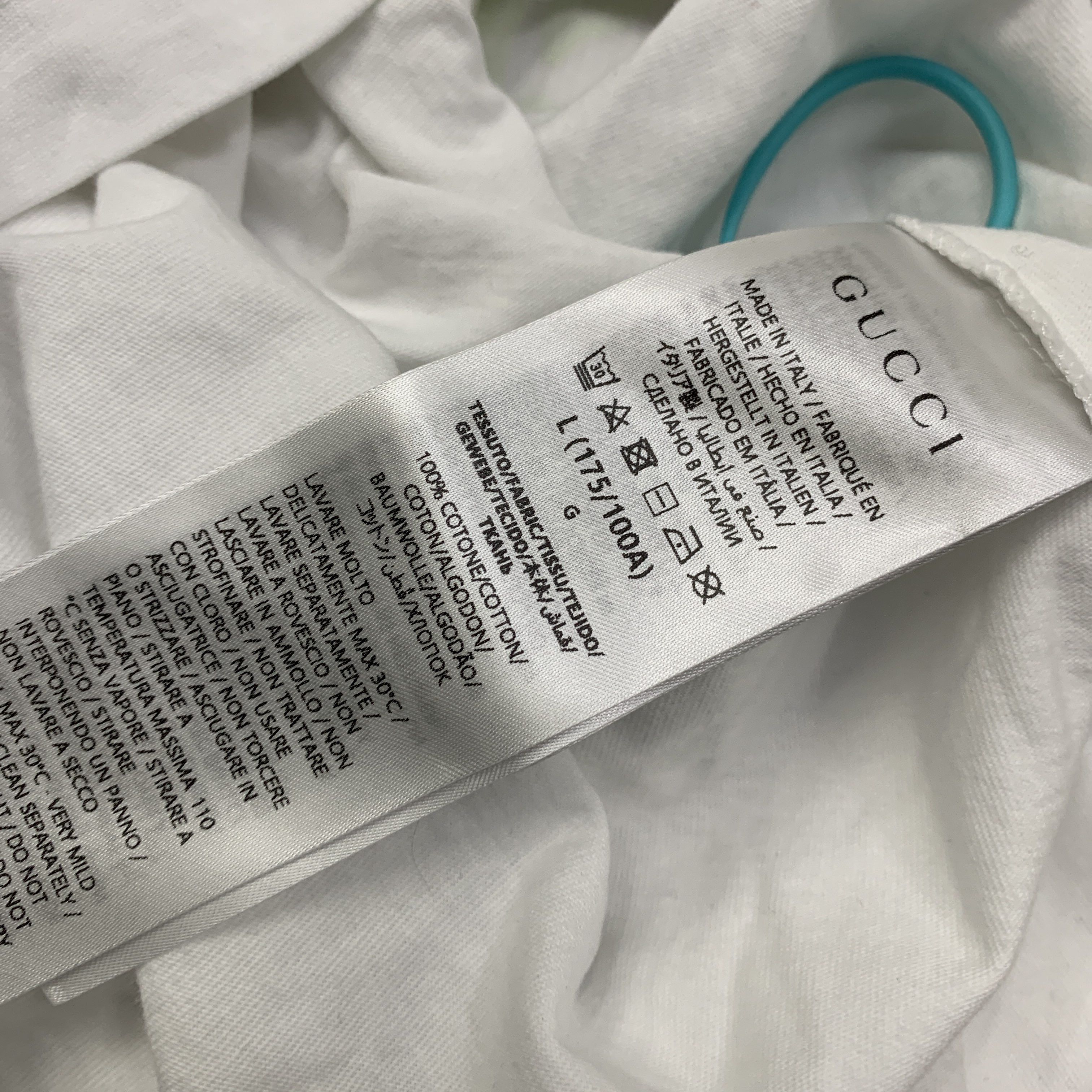 Gucci Gucci Logo Graphic T-Shirt White Size L Size US L / EU 52-54 / 3 - 2 Thumbnail