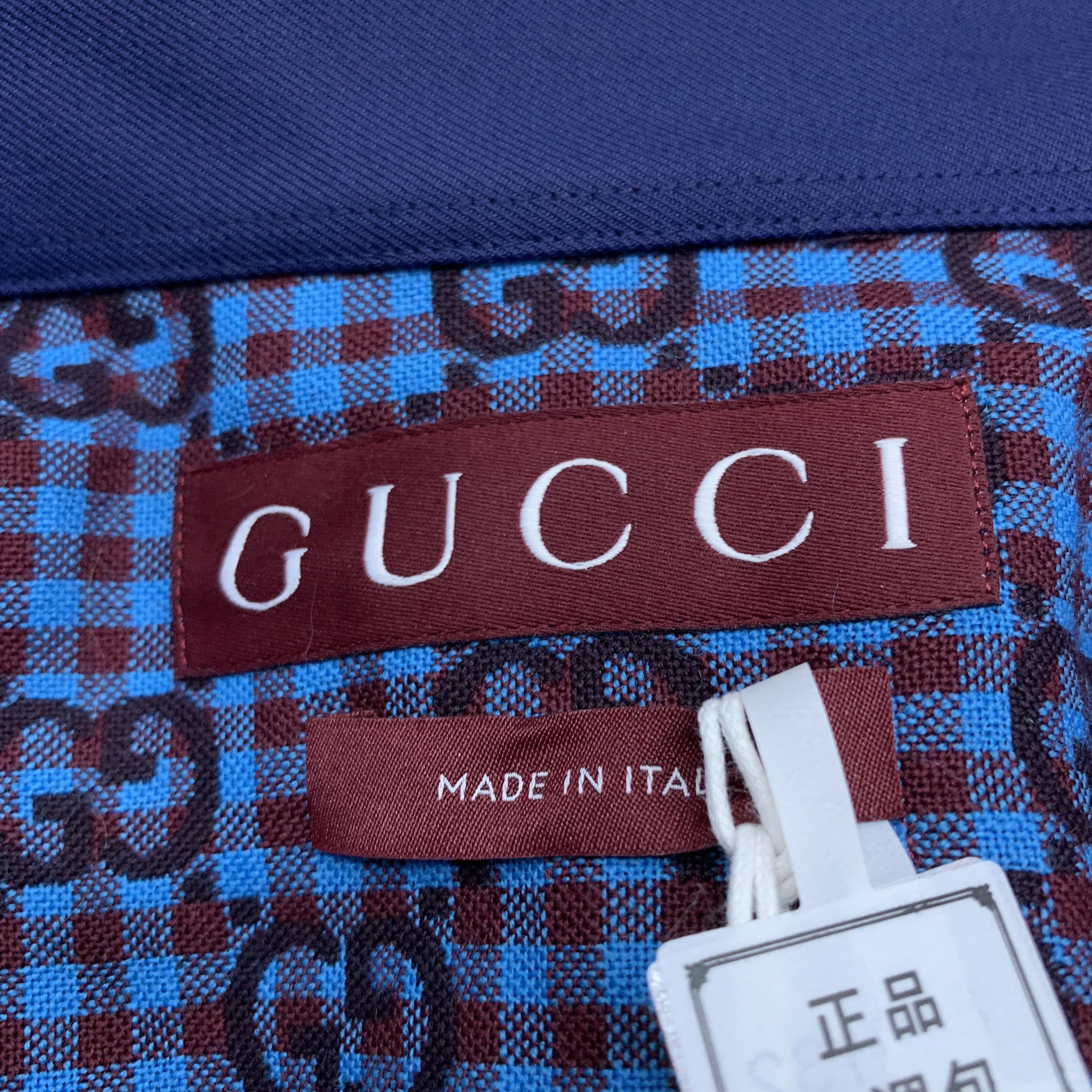 Gucci Gucci GG Logo Button Up Shirt Size S Size US S / EU 44-46 / 1 - 3 Thumbnail