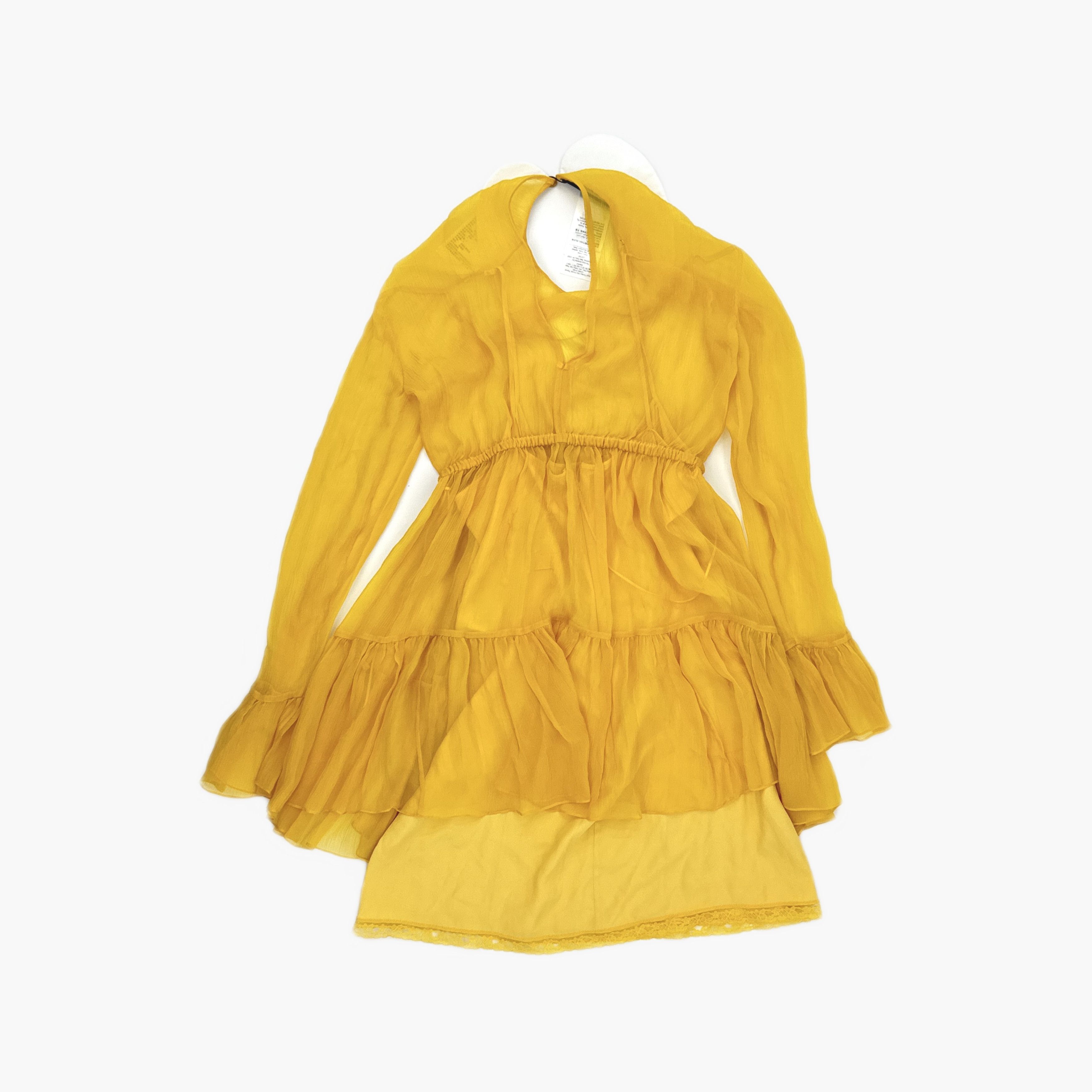 Gucci Gucci Silk Ruffle Collar Mini Dress Size 38 Size XS / US 0-2 / IT 36-38 - 2 Thumbnail