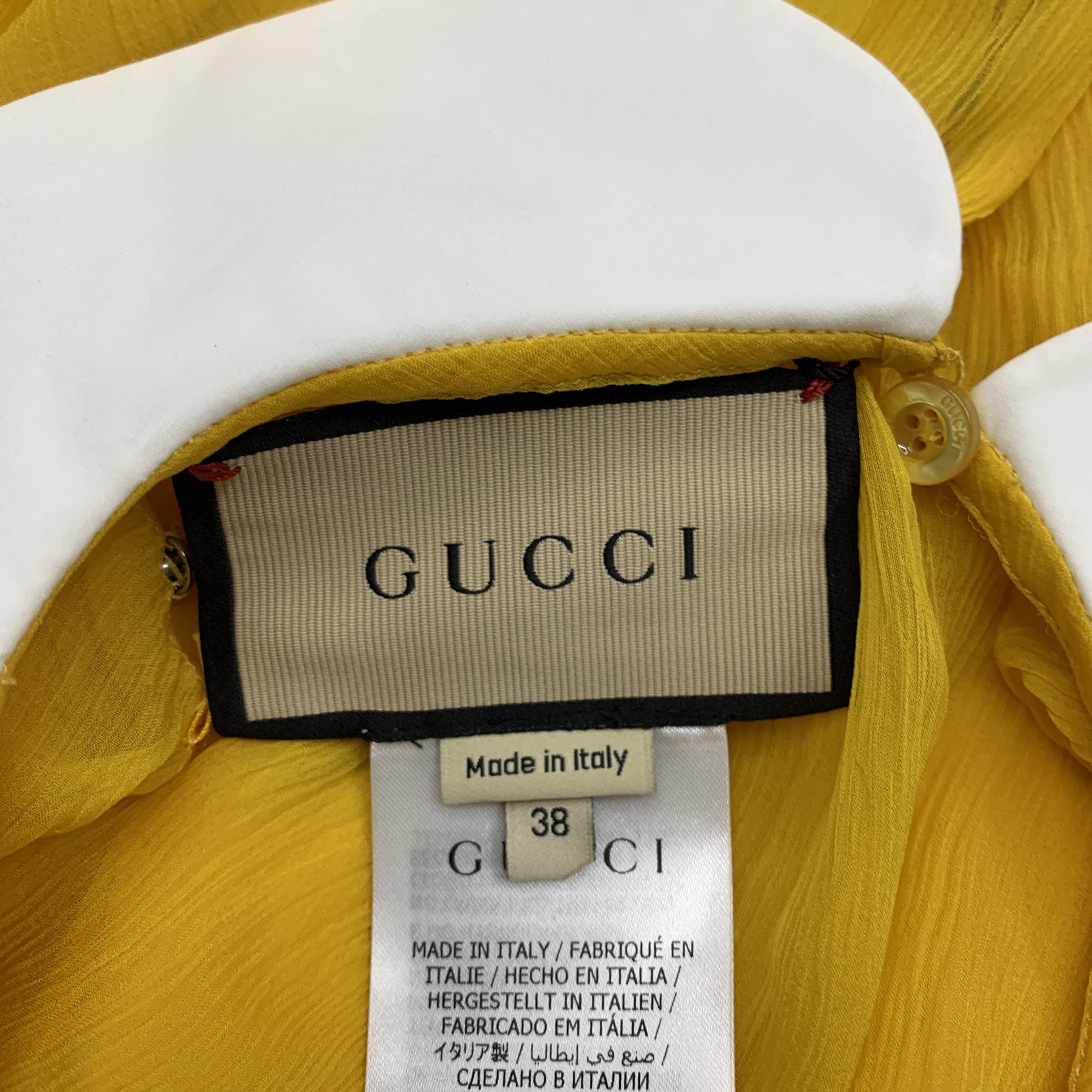 Gucci Gucci Silk Ruffle Collar Mini Dress Size 38 Size XS / US 0-2 / IT 36-38 - 3 Thumbnail