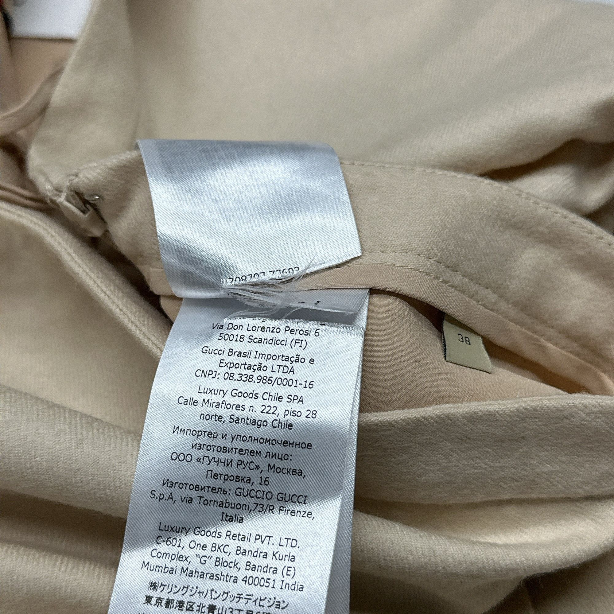 Gucci Gucci Beige Pleated Wool Skirt Size 38 Size 26" / US 2 / IT 38 - 4 Thumbnail