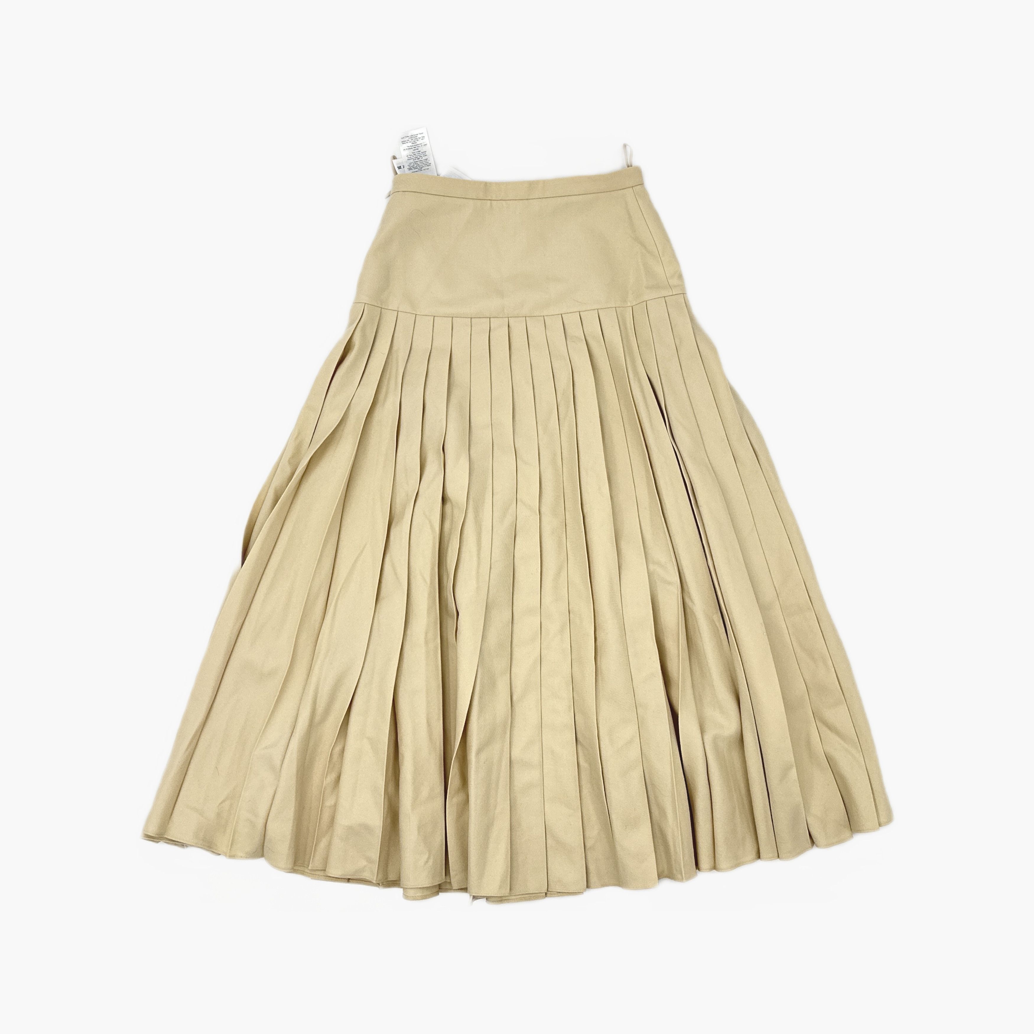 Gucci Gucci Beige Pleated Wool Skirt Size 38 Size 26" / US 2 / IT 38 - 2 Thumbnail