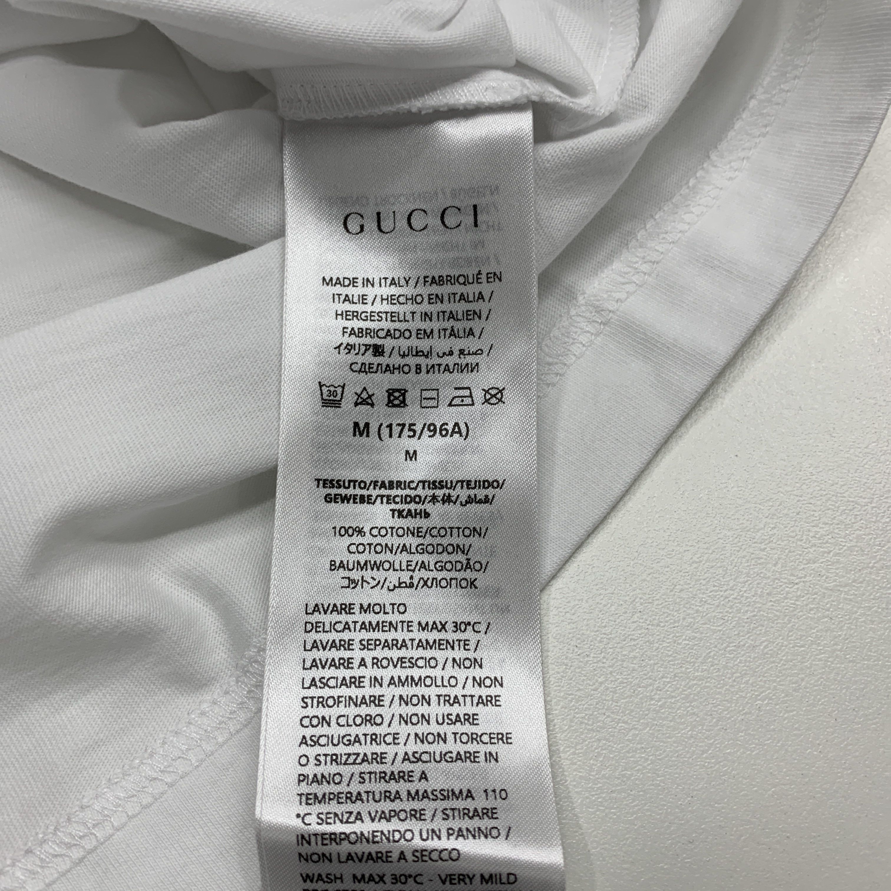 Gucci Gucci Logo Print T-Shirt Size M Size US M / EU 48-50 / 2 - 5 Thumbnail