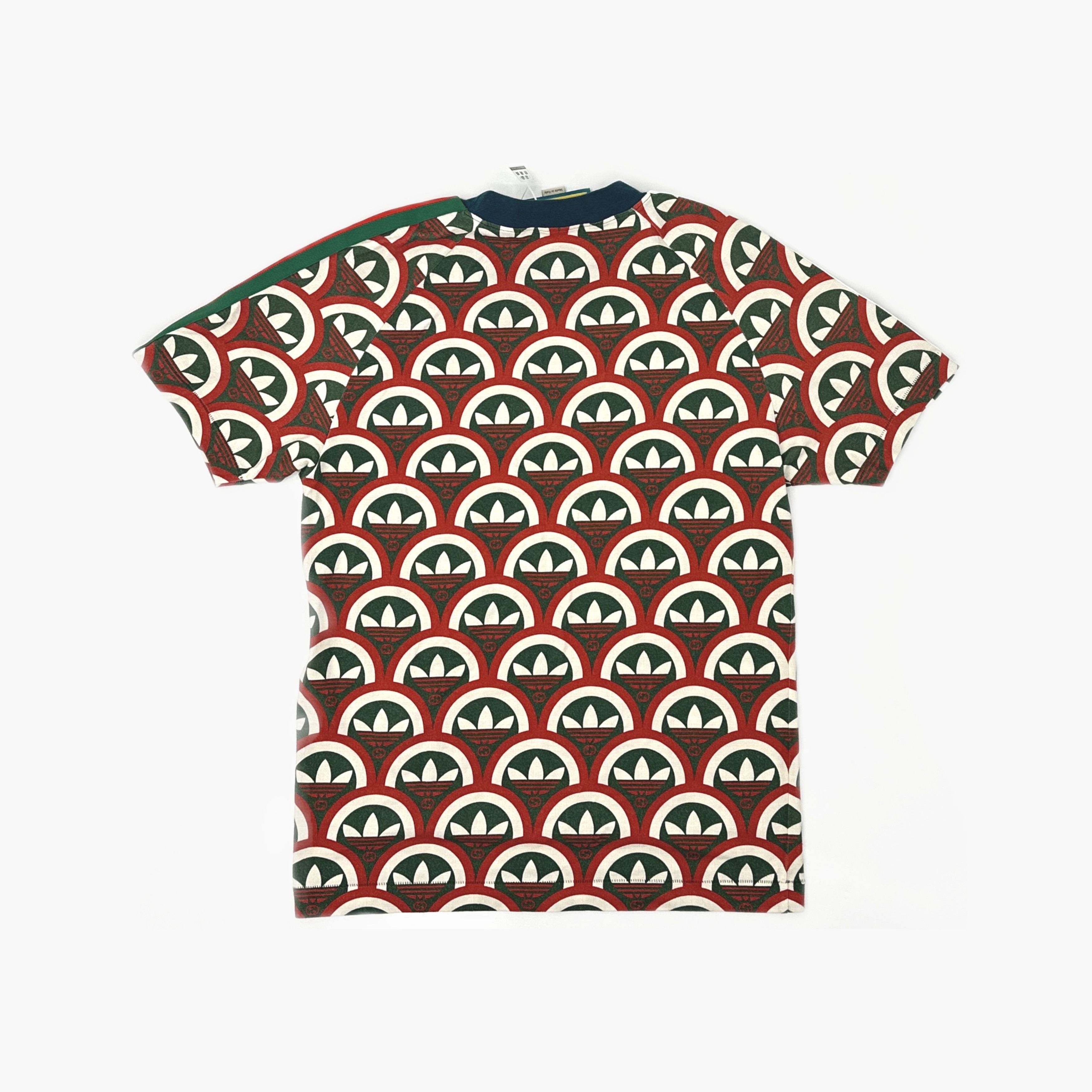 Gucci Gucci x adidas Trefoil Pattern T-Shirt Size M Size US M / EU 48-50 / 2 - 2 Thumbnail