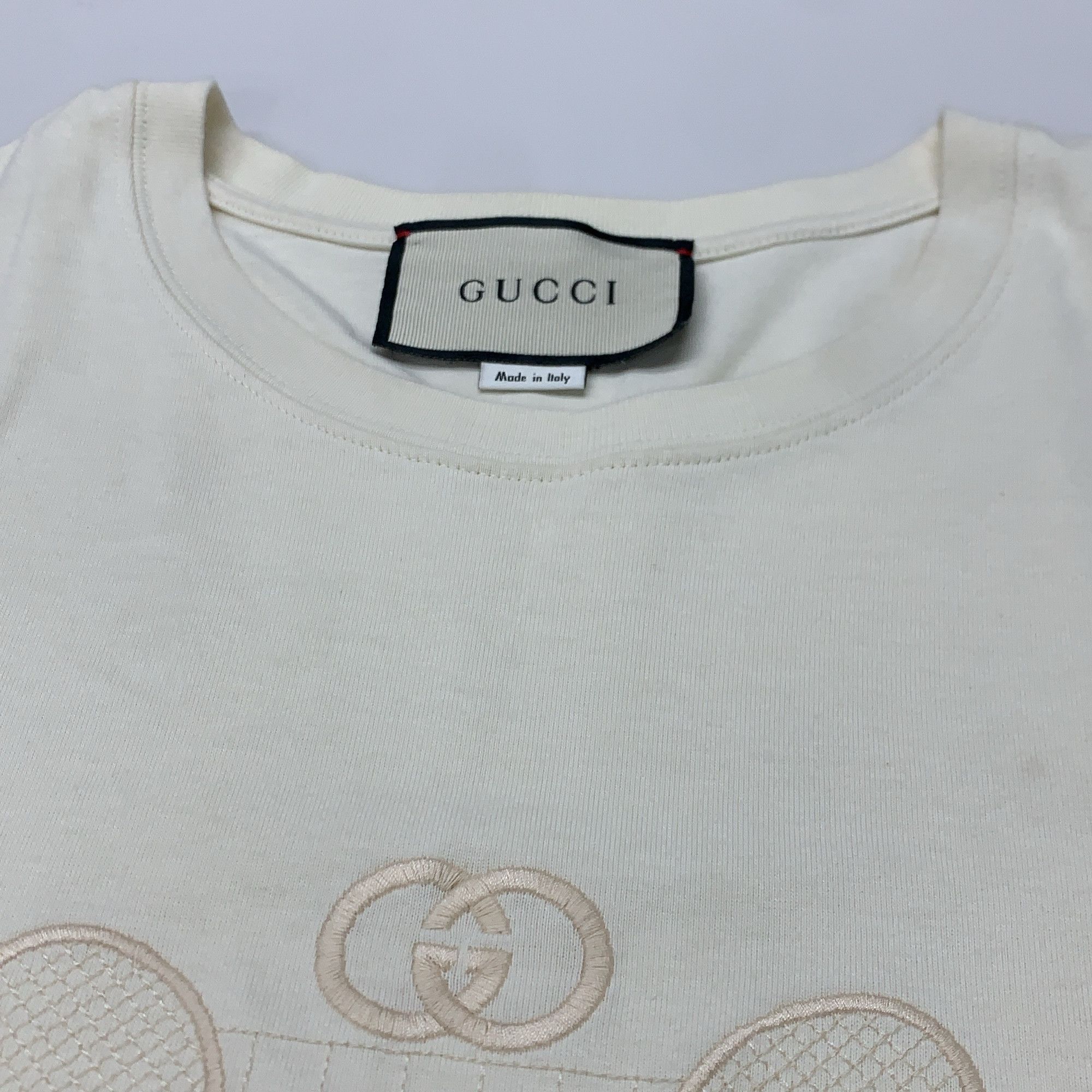 Gucci GUCCI Tennis Logo Embroidered T-Shirt Size S Size US S / EU 44-46 / 1 - 6 Thumbnail