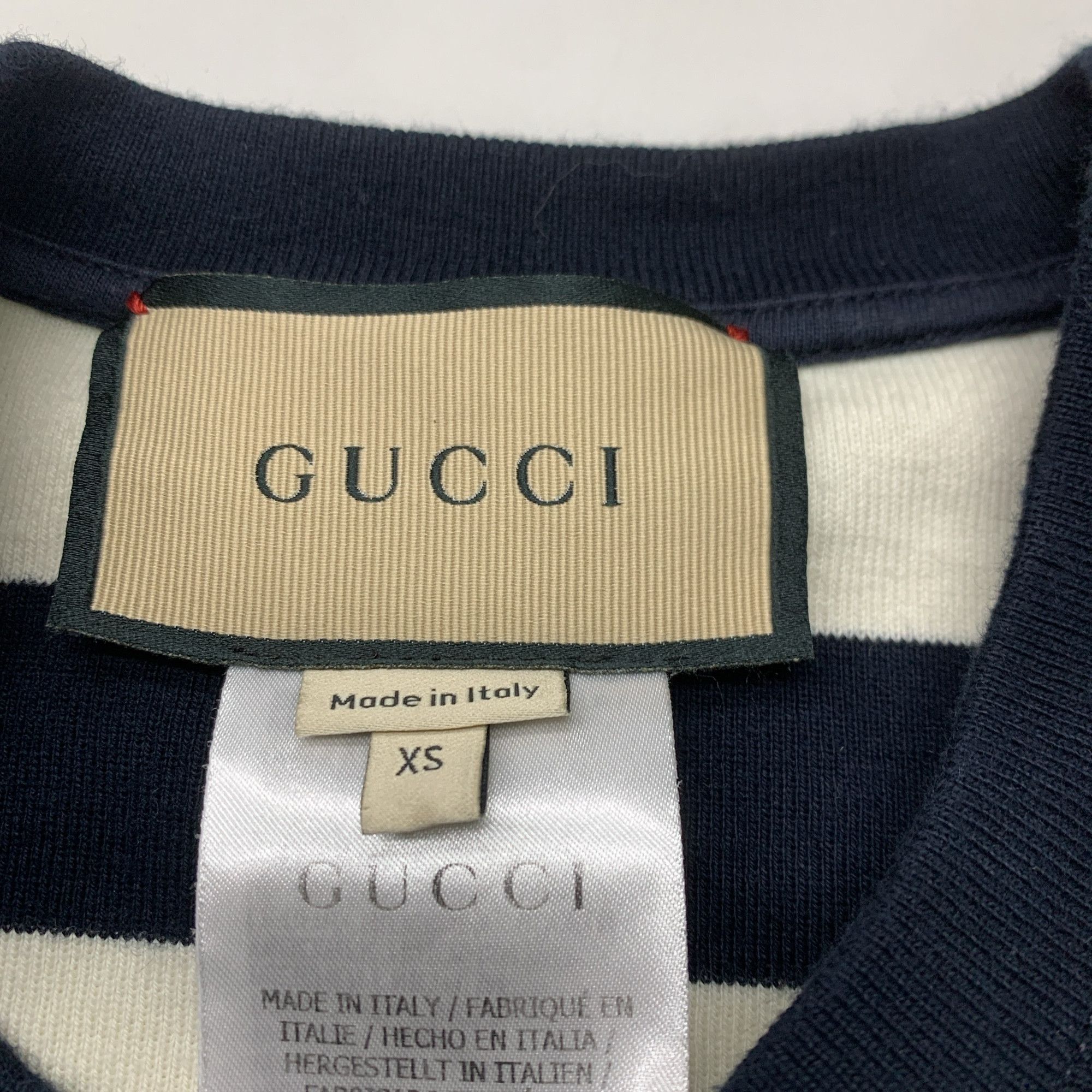 Gucci Gucci Cherry Embroidered Stripe T-Shirt XS Size XS / US 0-2 / IT 36-38 - 3 Thumbnail