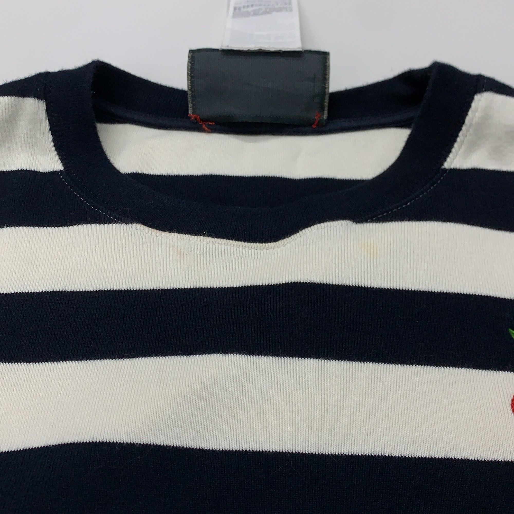 Gucci Gucci Cherry Embroidered Stripe T-Shirt XS Size XS / US 0-2 / IT 36-38 - 5 Thumbnail